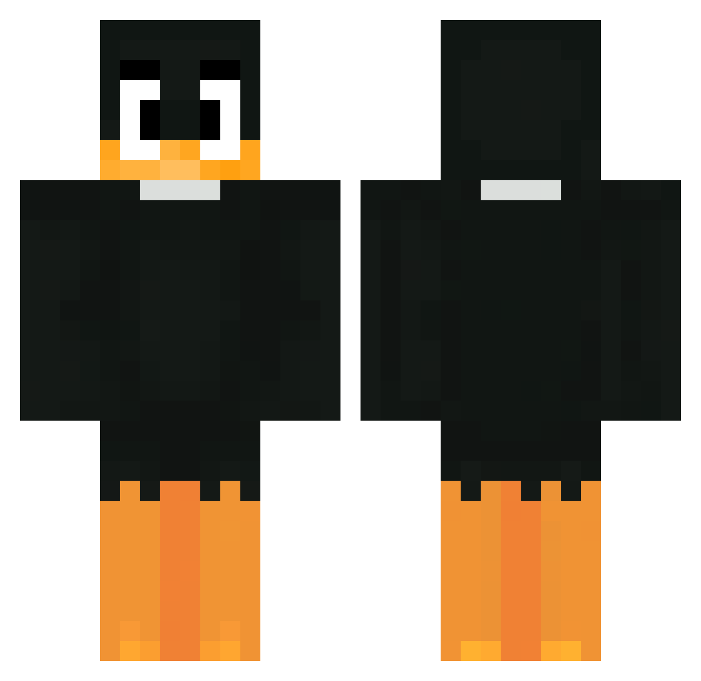 RedDemon__ Minecraft skin, front and back view