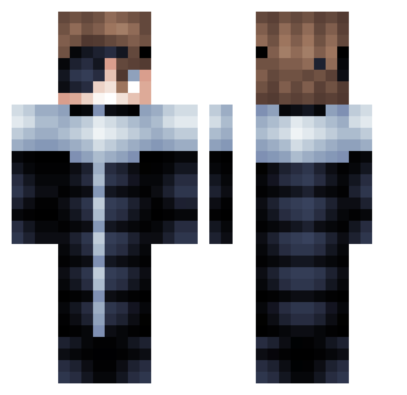 vll__ Minecraft skin, front and back view