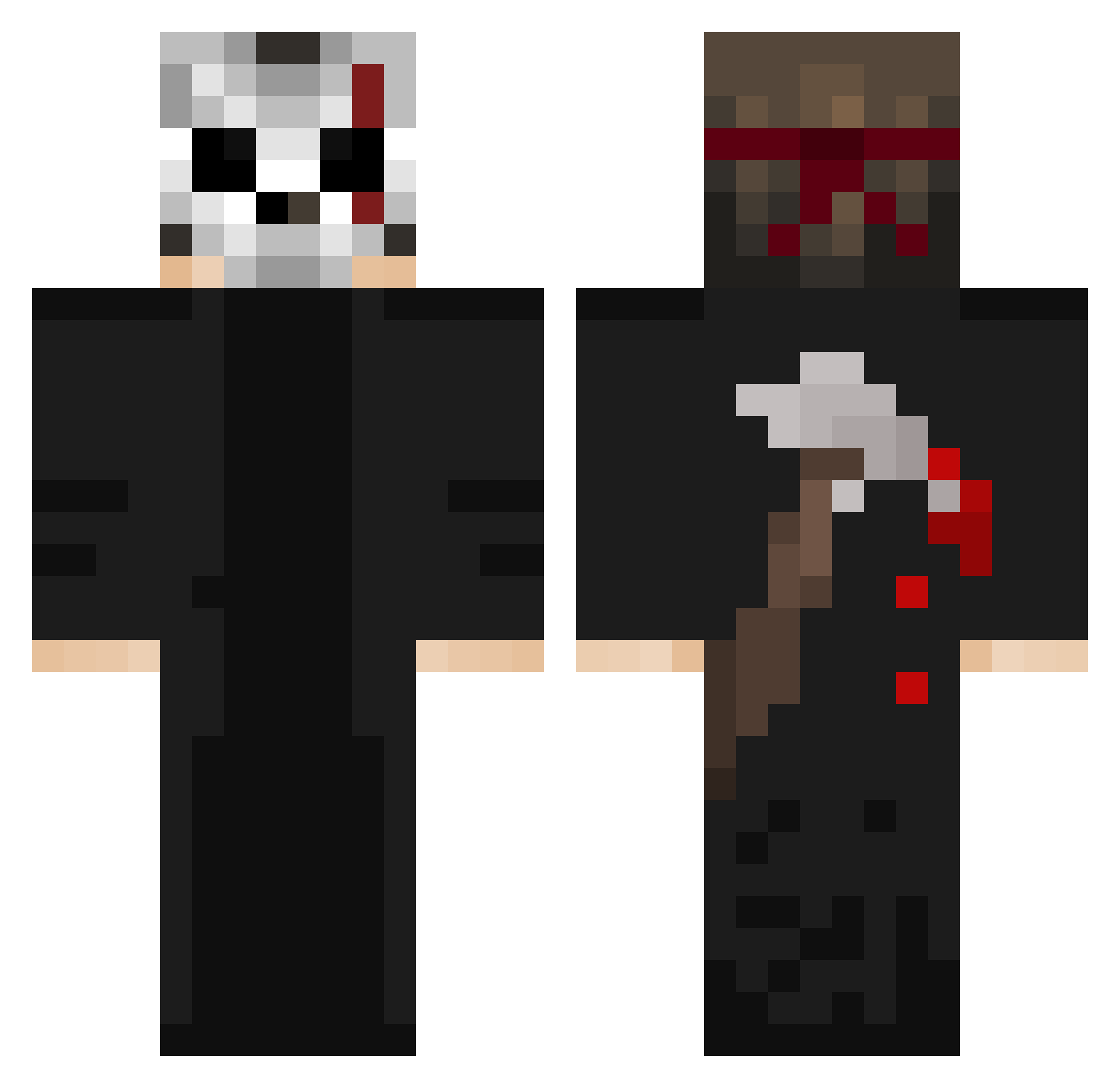 Balagadooo Minecraft skin, front and back view