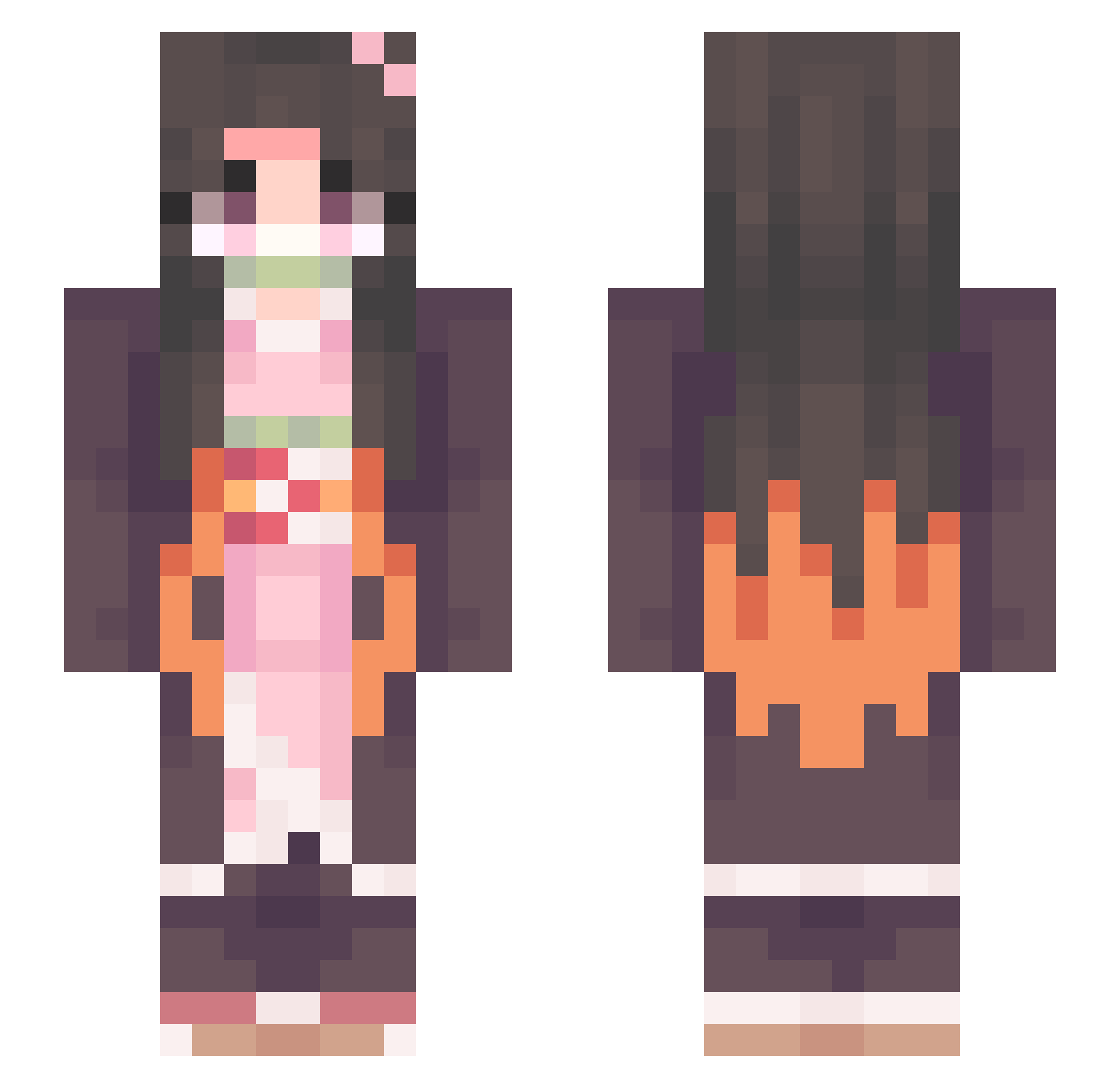 AnthonySoprano1 Minecraft skin, front and back view