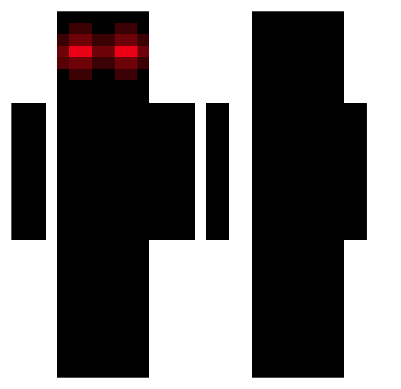 Supremist Minecraft skin, front and back view