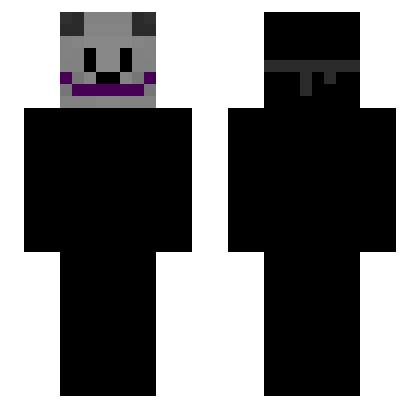 Vogiy Minecraft skin, front and back view
