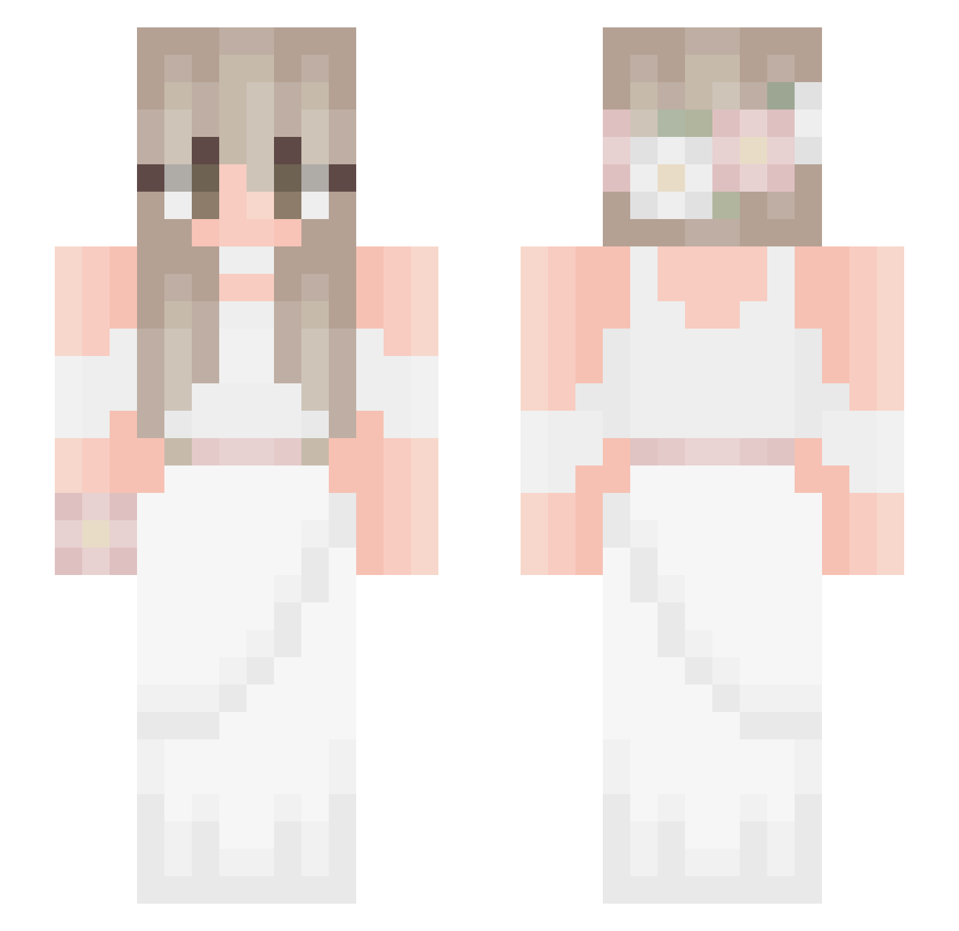 ii_xvy Minecraft skin, front and back view