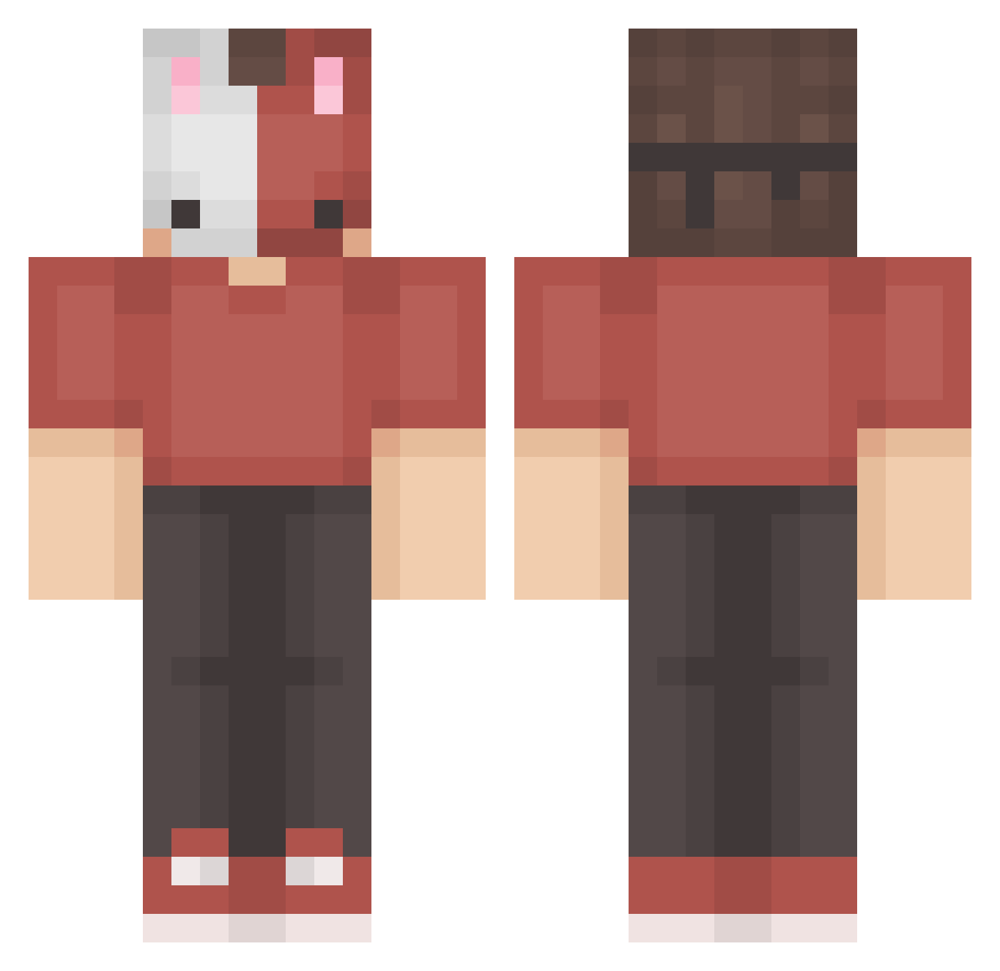 _Tem Minecraft skin, front and back view