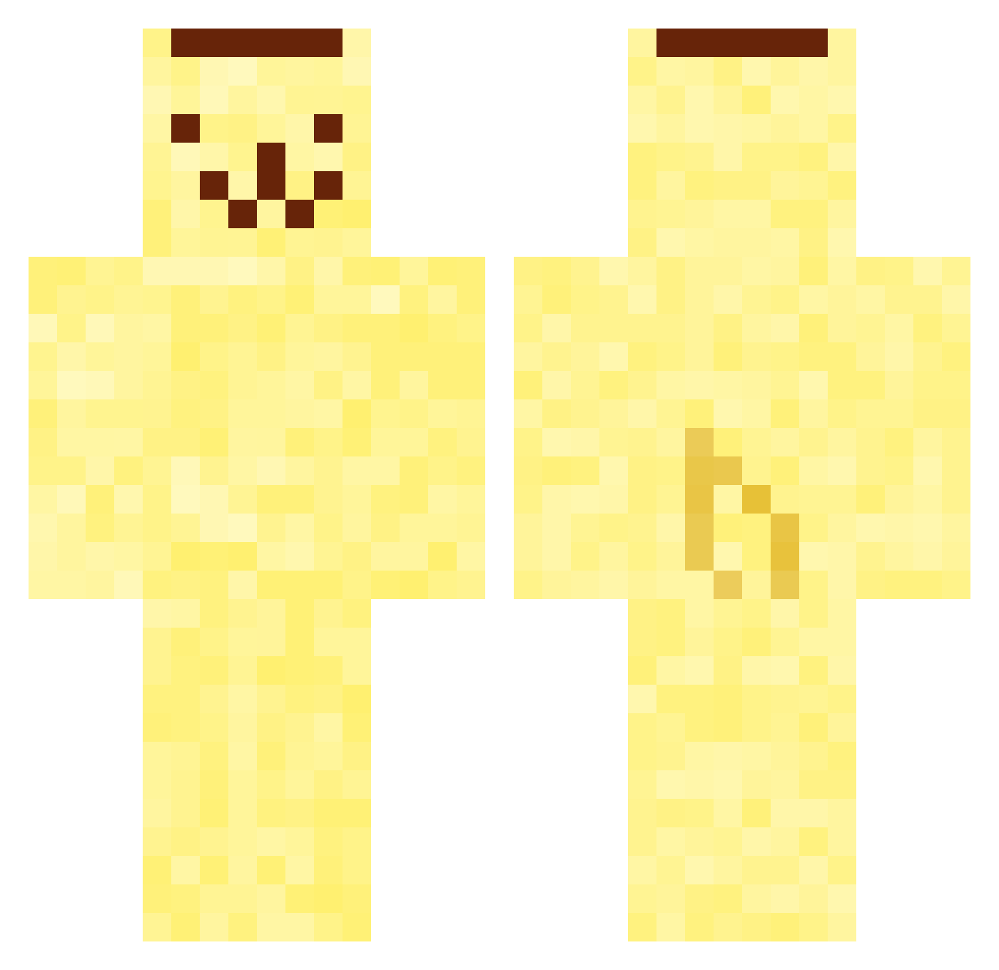 lizichi Minecraft skin, front and back view