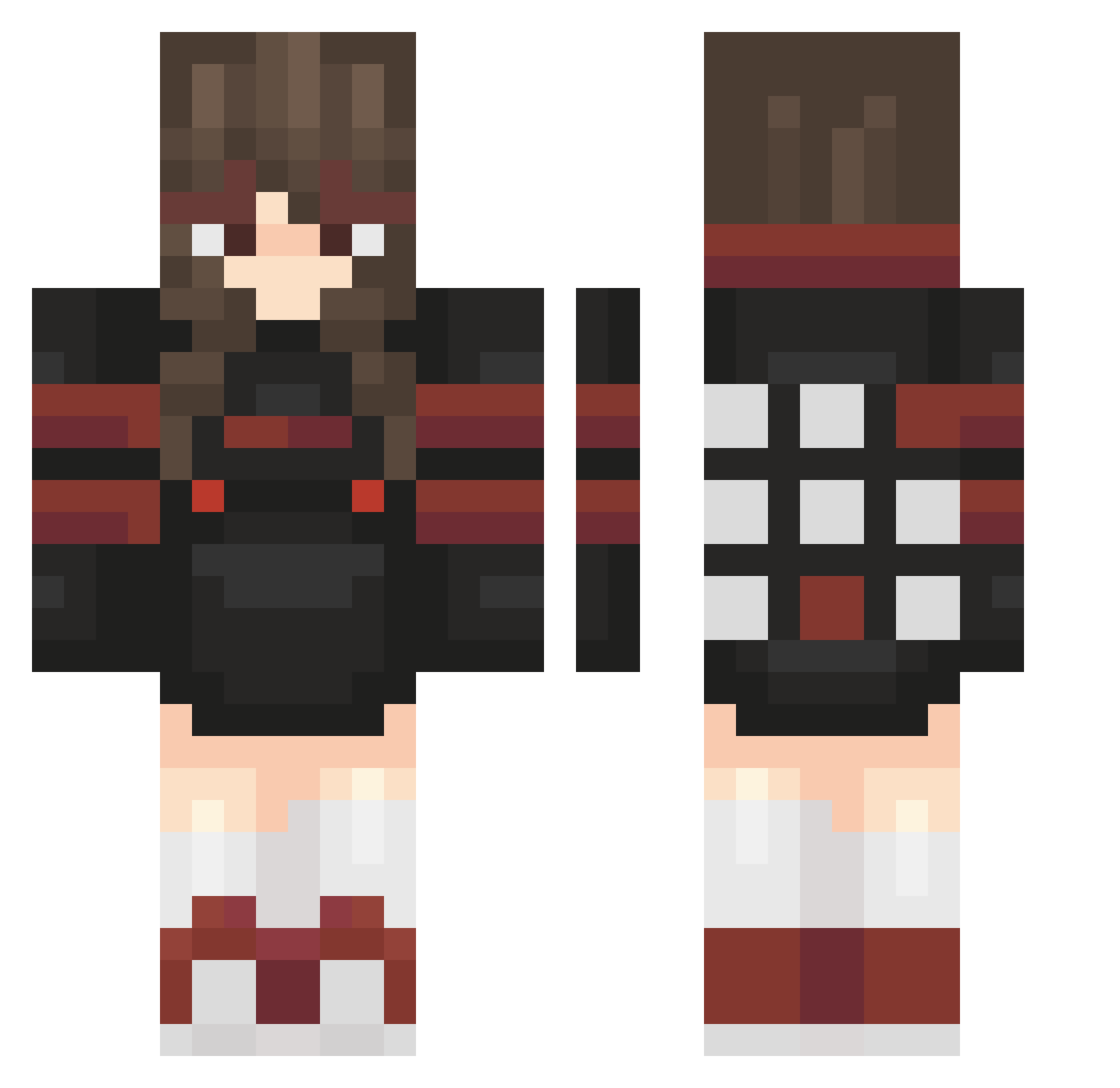 tylaner Minecraft skin, front and back view