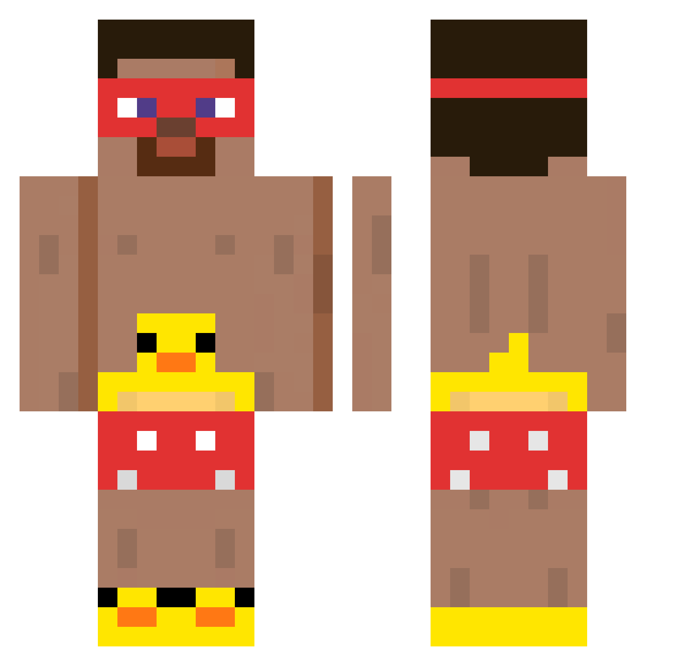 ivanjimix Minecraft skin, front and back view