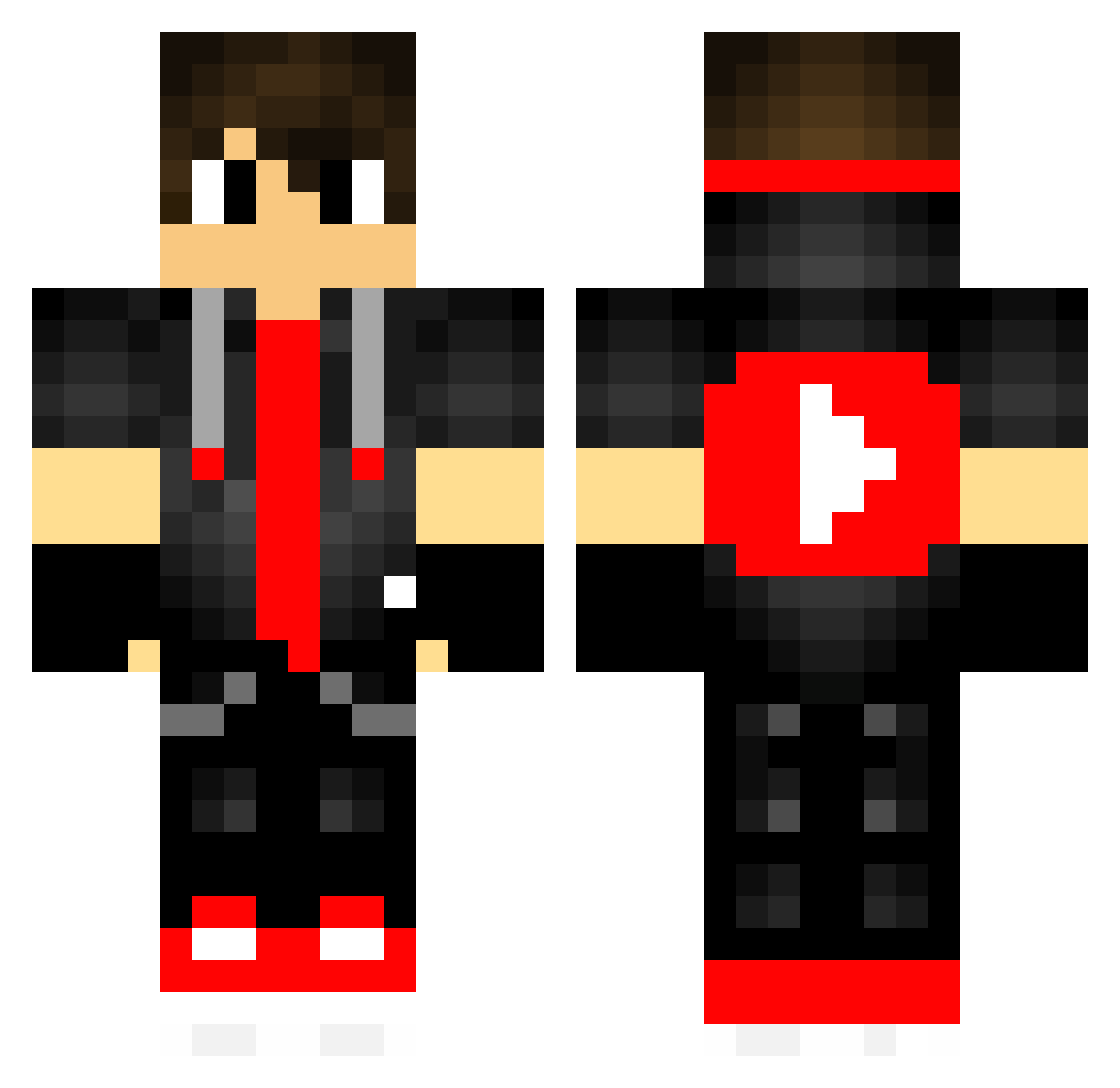 superlance1 Minecraft skin, front and back view