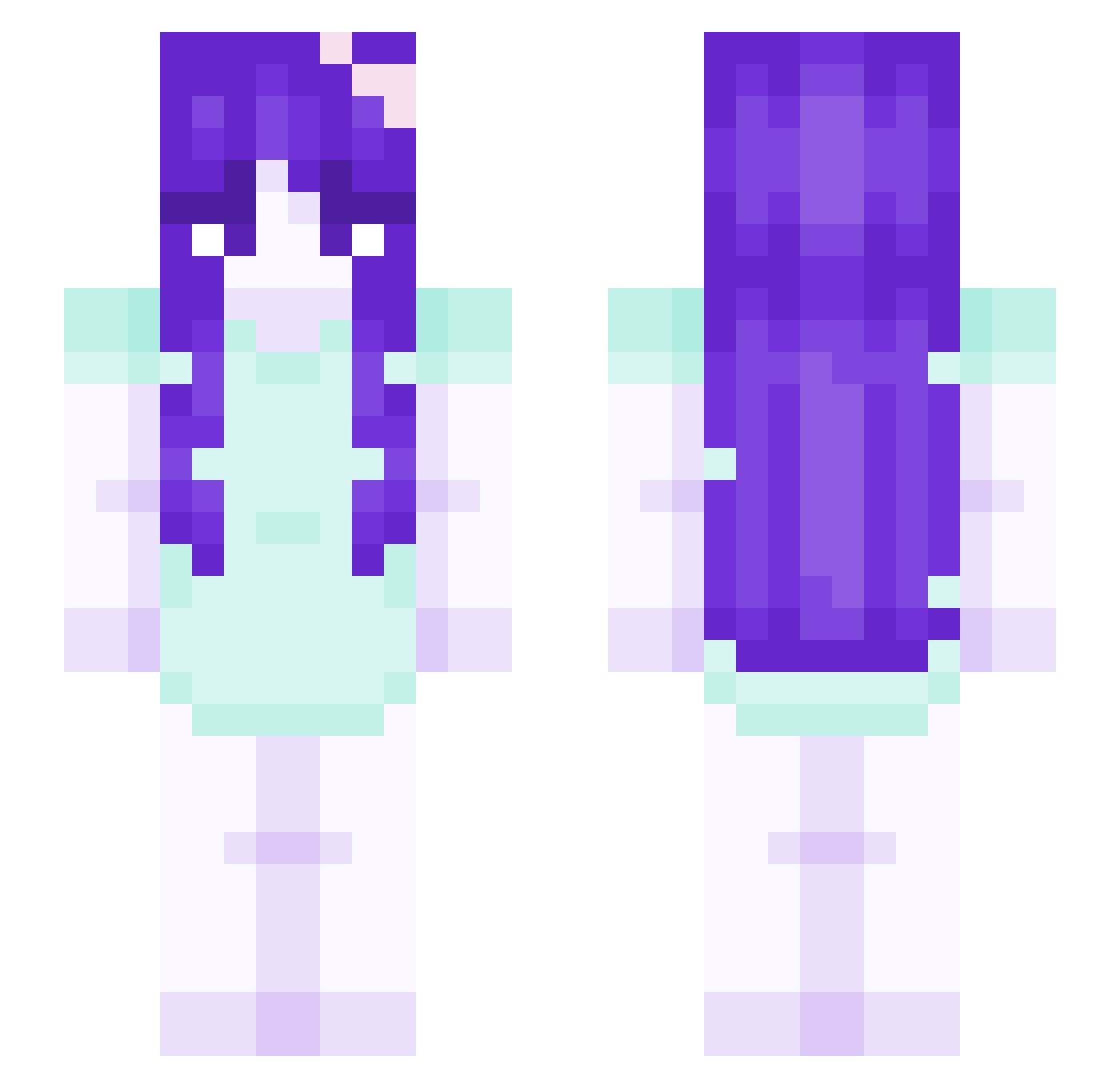 michelle_ns Minecraft skin, front and back view