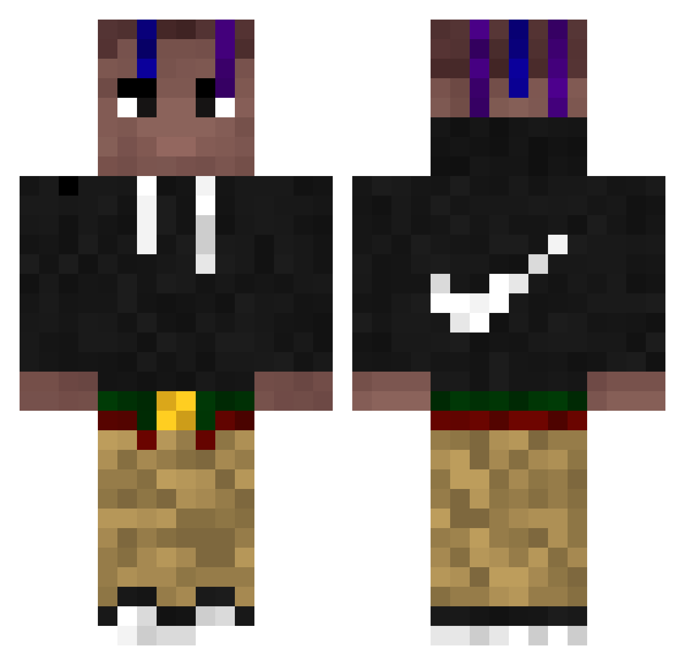 _KIRSHNER_ Minecraft skin, front and back view