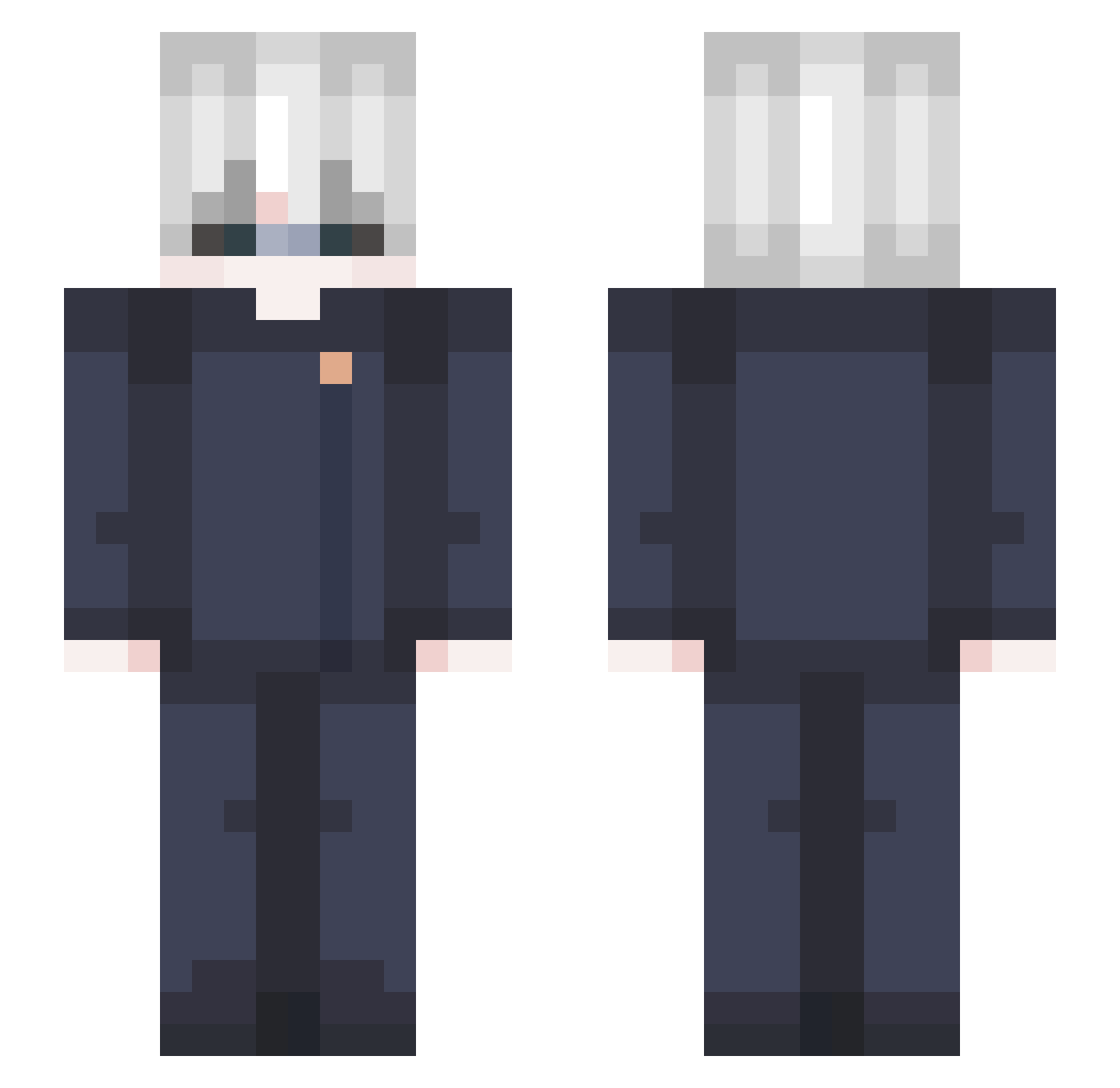 santz_hxt Minecraft skin, front and back view