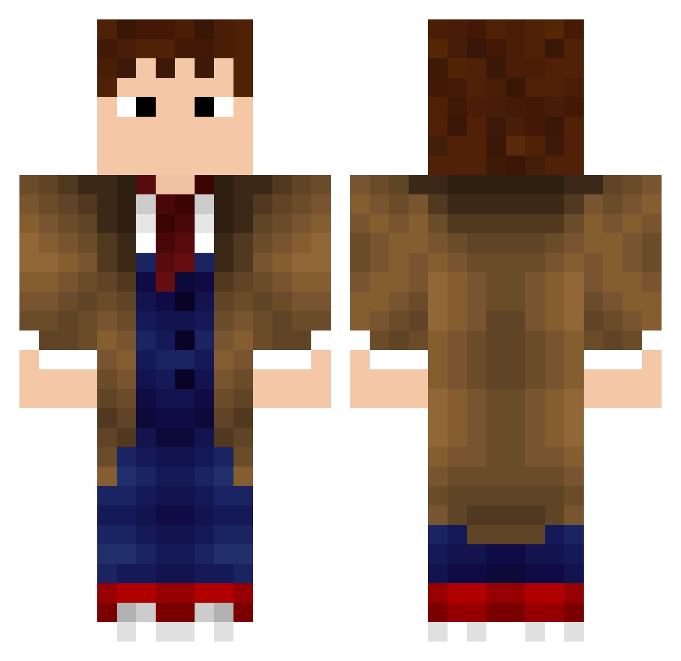 _EnderBoyGamer Minecraft skin, front and back view