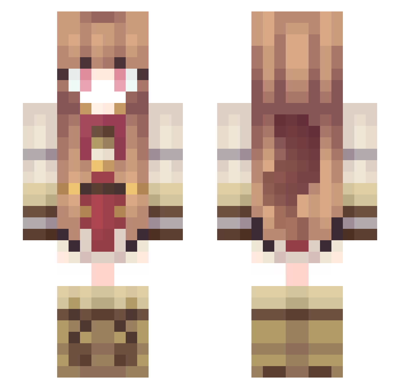 aag2000 Minecraft skin, front and back view
