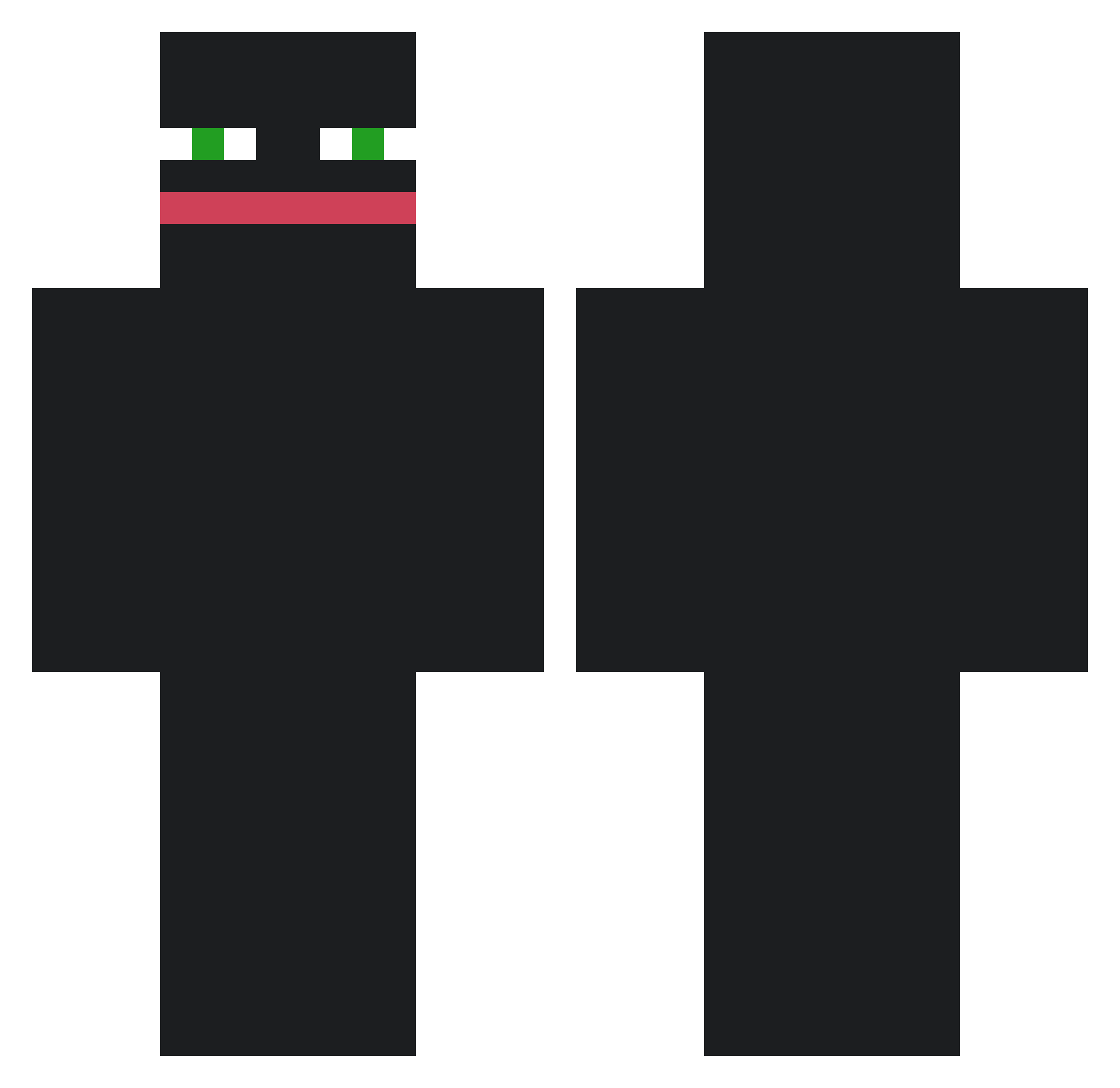 ThatMobs Minecraft skin, front and back view