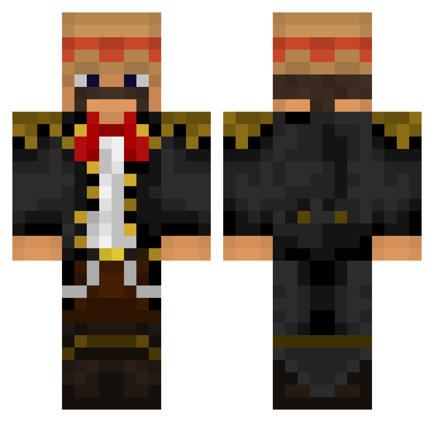 Andress212892 Minecraft skin, front and back view