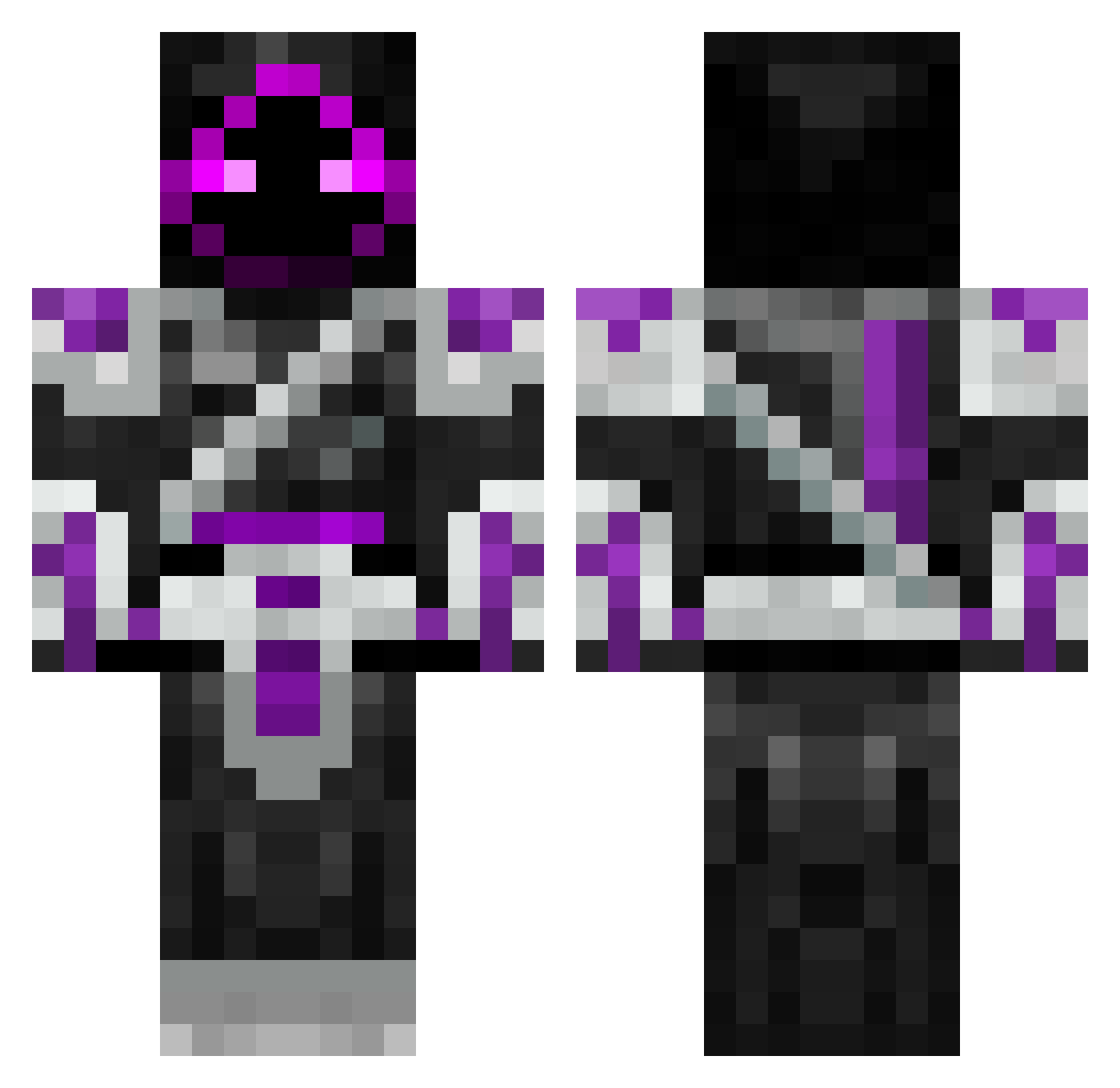 Ardyth Minecraft skin, front and back view