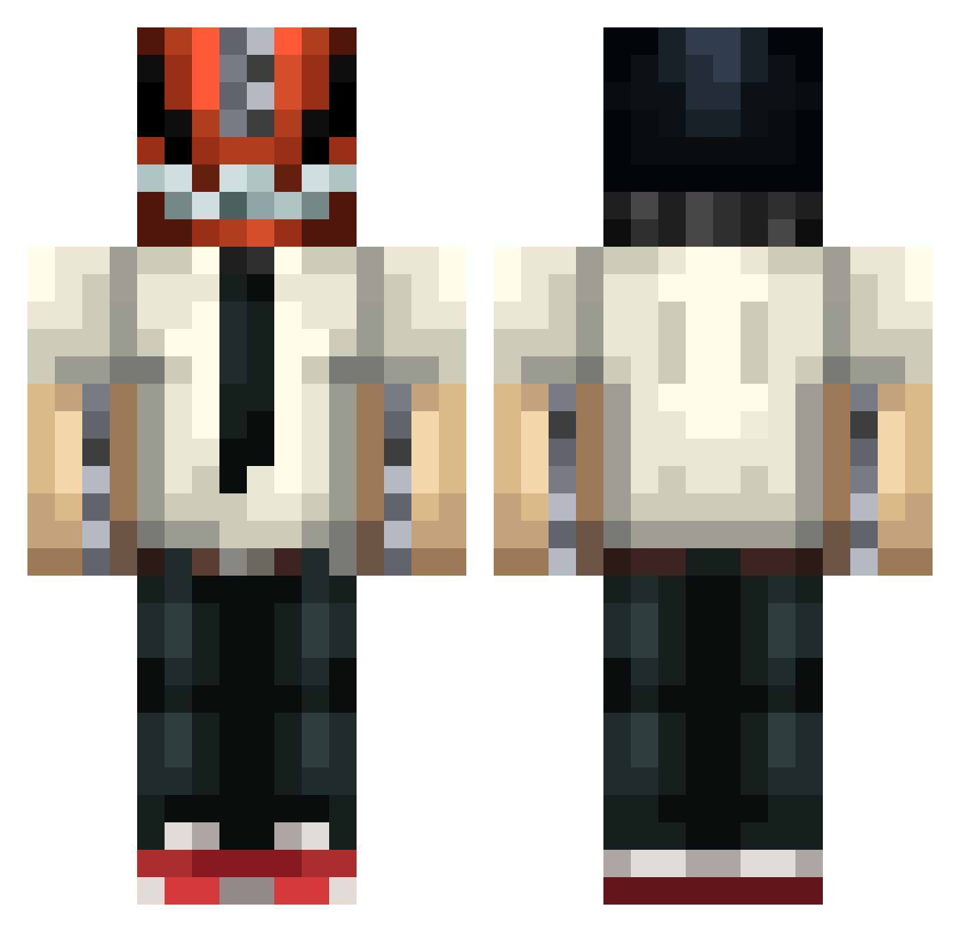 slayforjesus Minecraft skin, front and back view