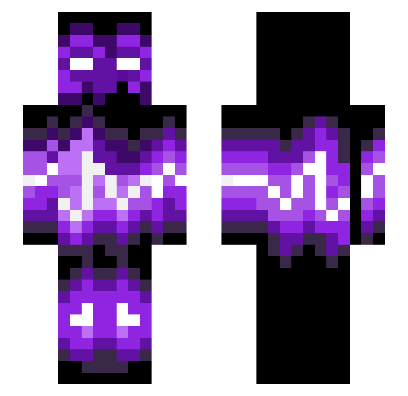 18tes Minecraft skin, front and back view