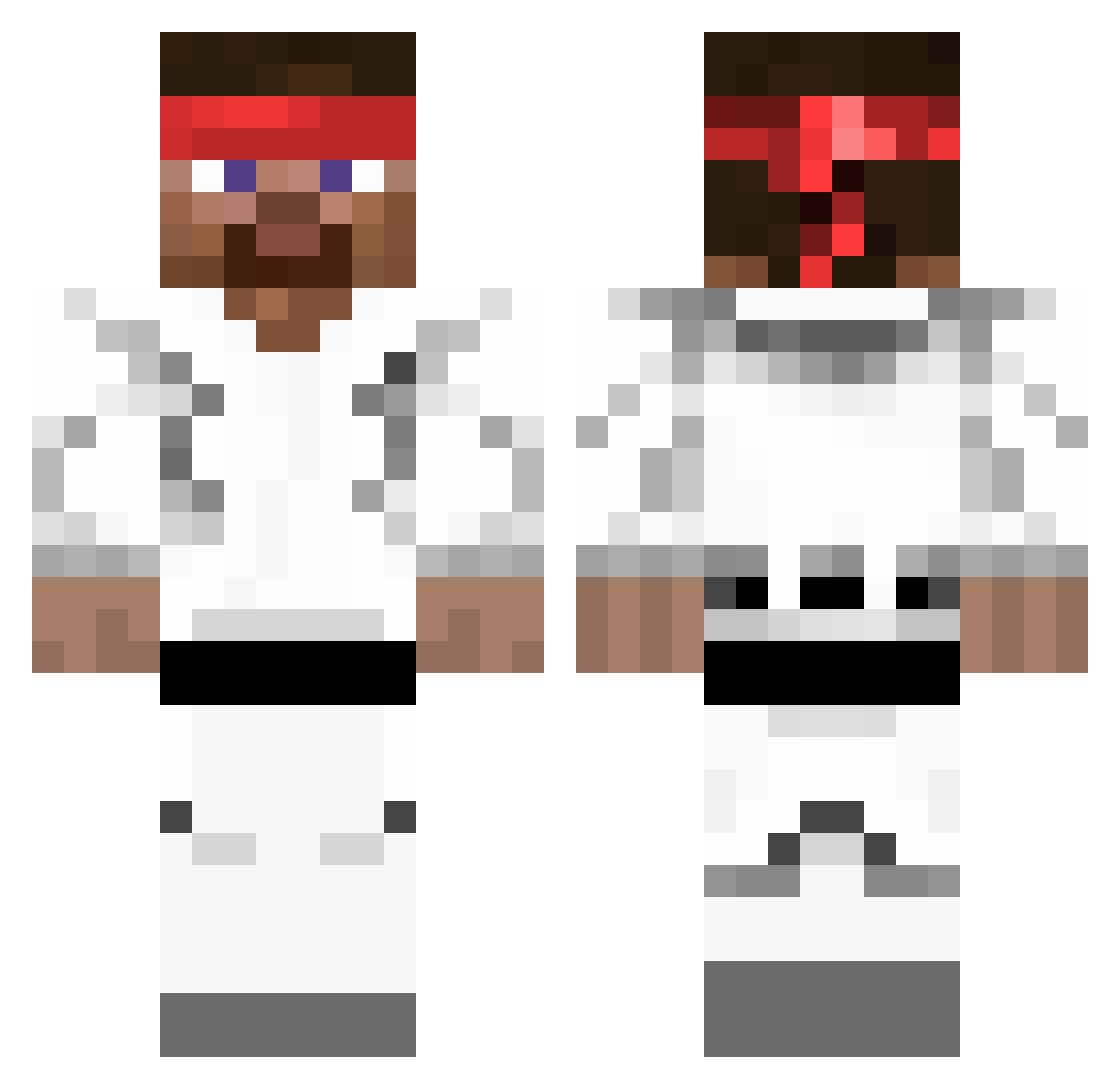 Ethan724Ok Minecraft skin, front and back view