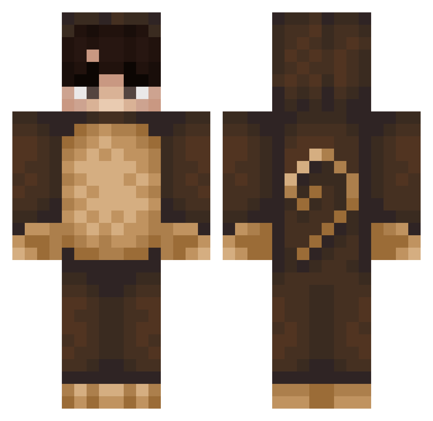 SOONGKI226 Minecraft skin, front and back view