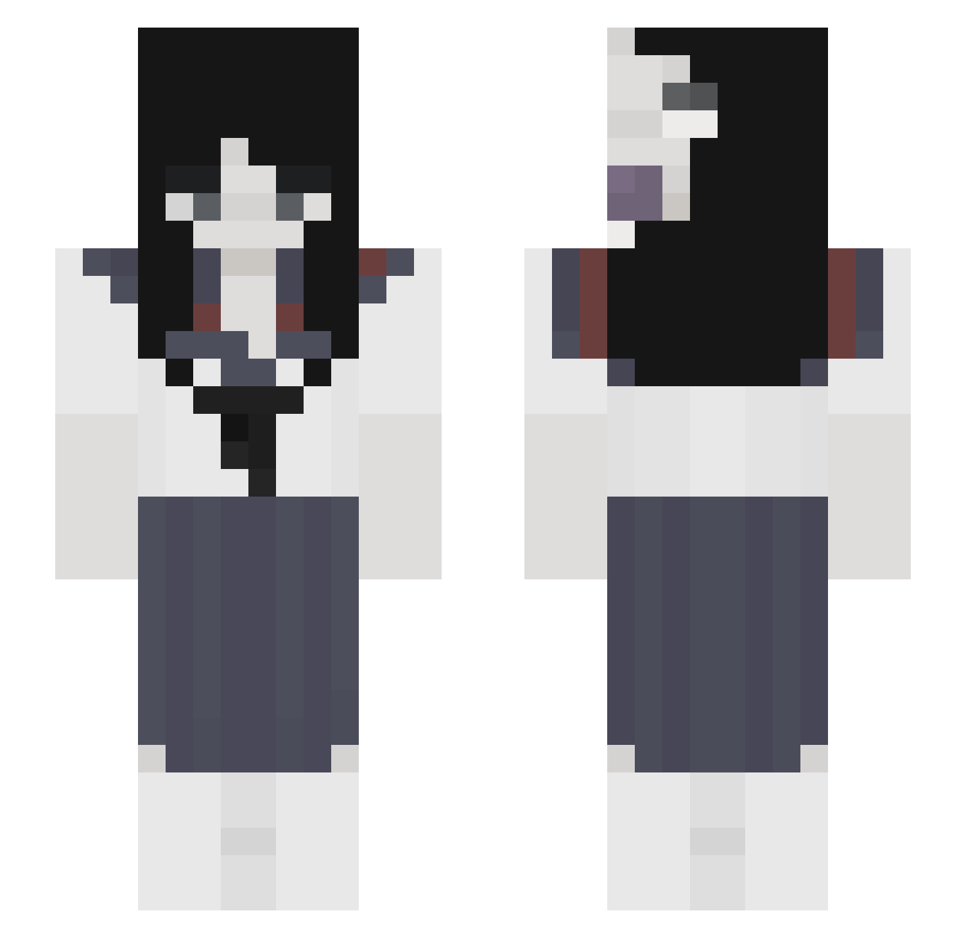 Warsoul68 Minecraft skin, front and back view