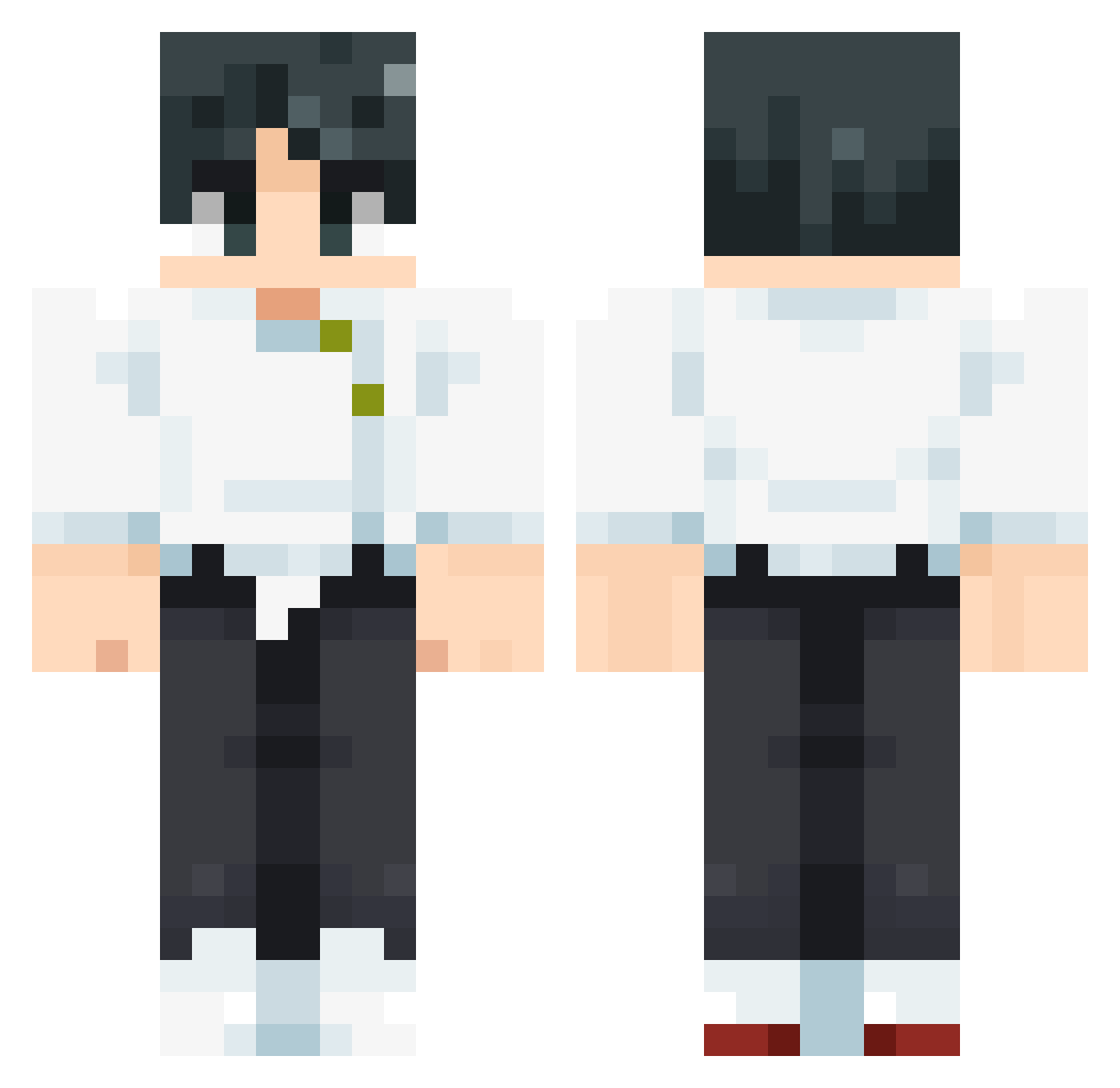 N_3212 Minecraft skin, front and back view