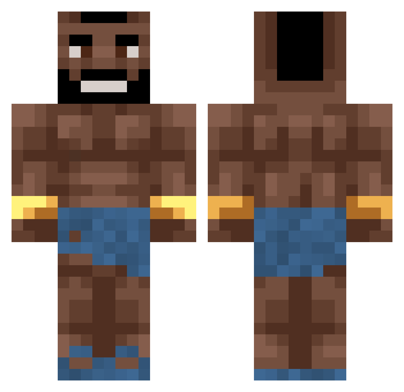 MStar09 Minecraft skin, front and back view