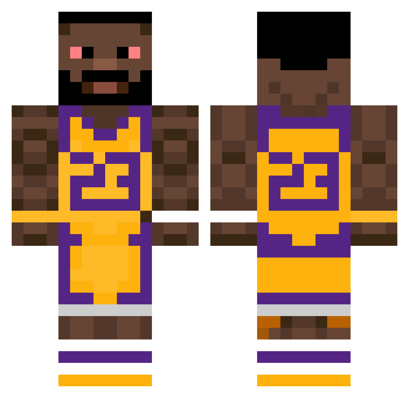asincultgang1 Minecraft skin, front and back view
