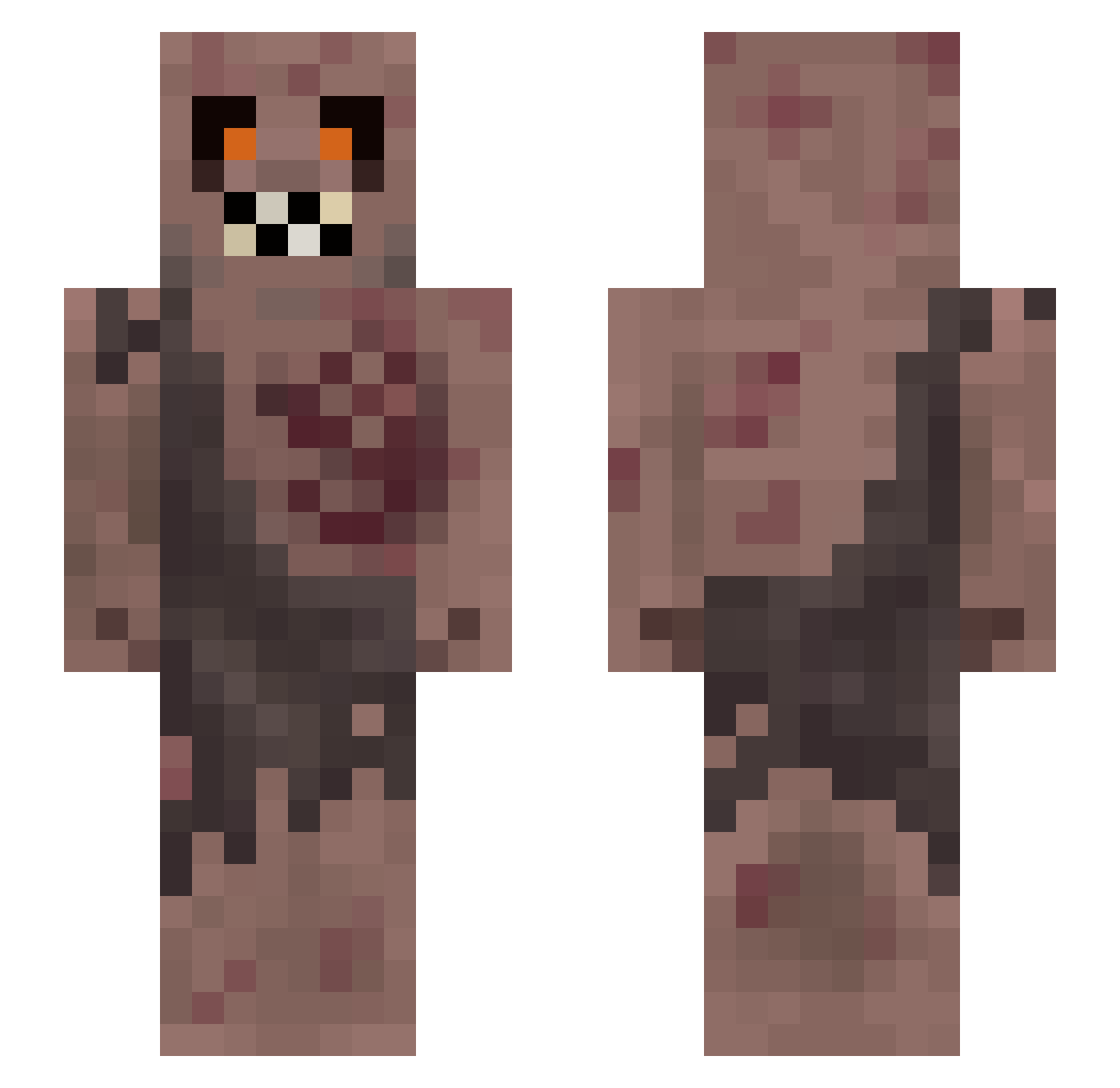 wasabi4_ Minecraft skin, front and back view