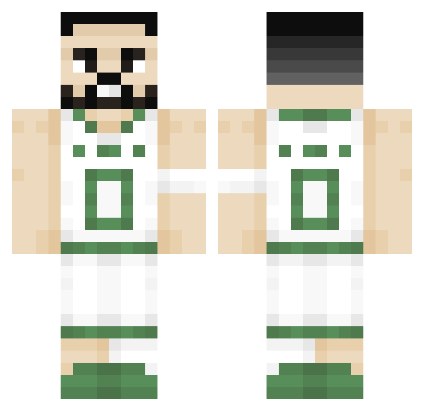 Deebo6273 Minecraft skin, front and back view