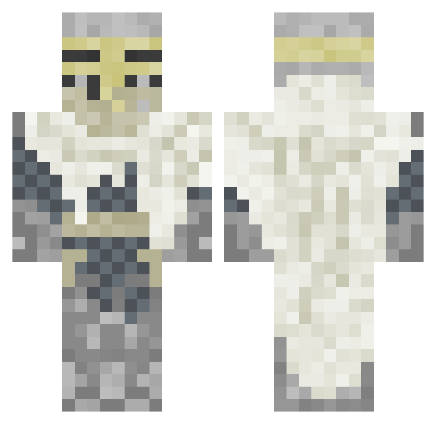 Joeehh Minecraft skin, front and back view