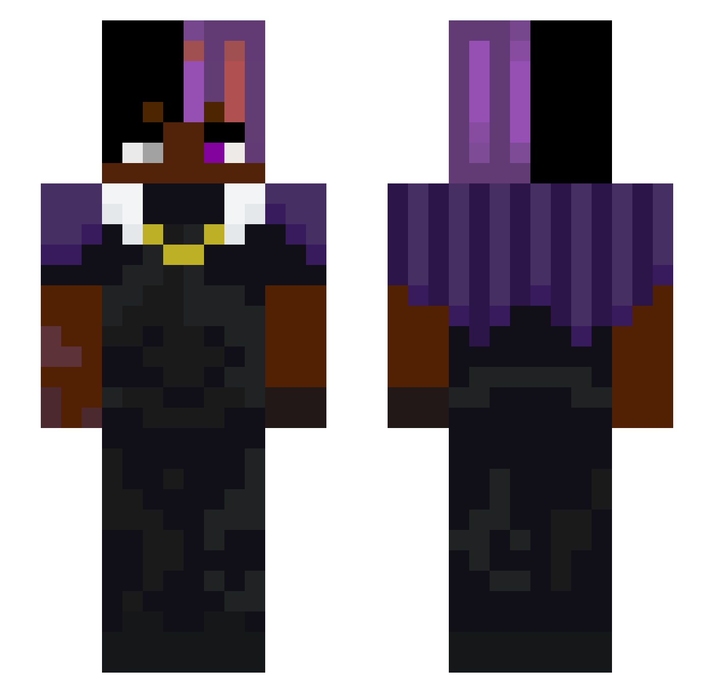 Knokt_ Minecraft skin, front and back view