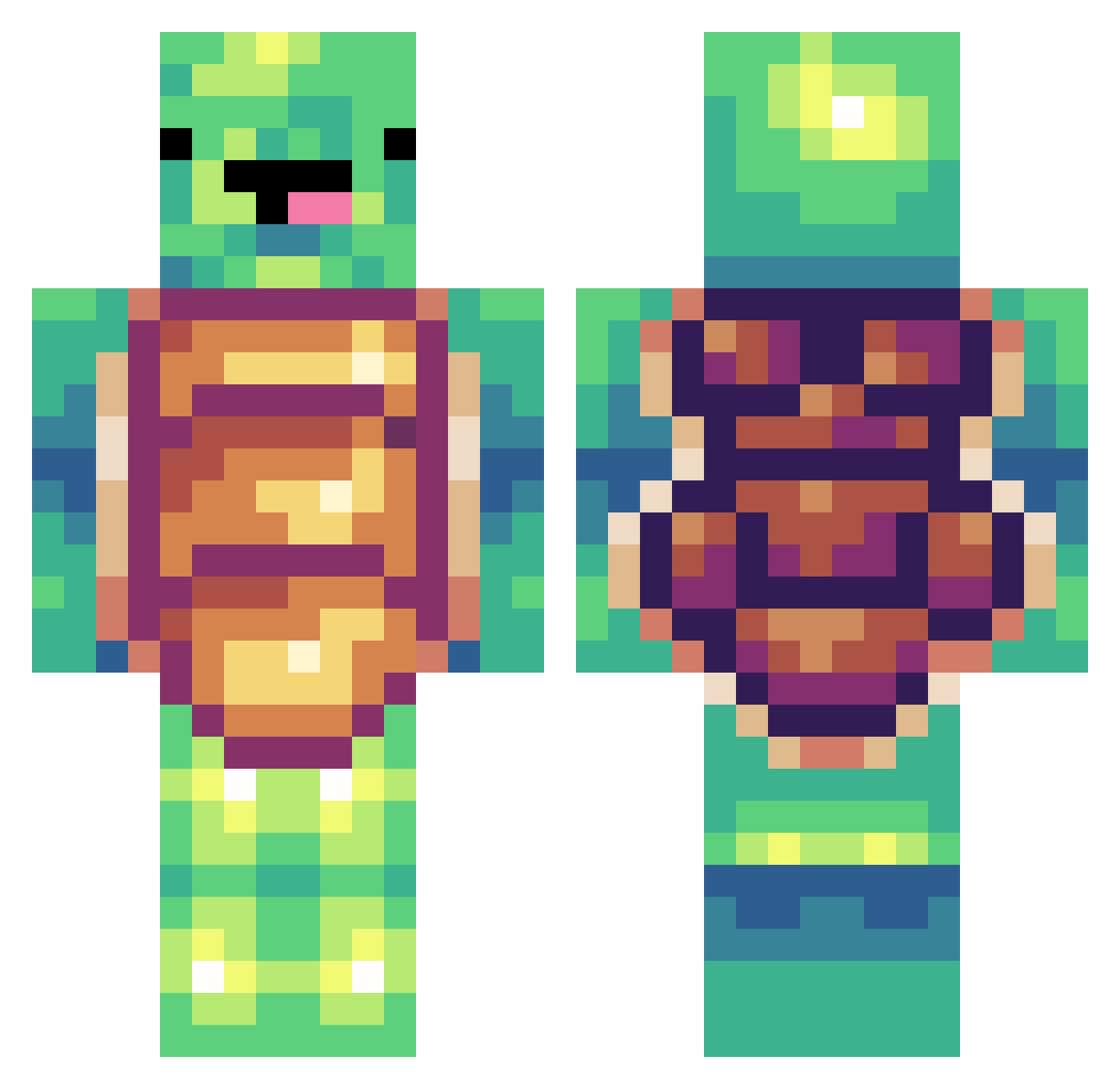 DadStopThat Minecraft skin, front and back view