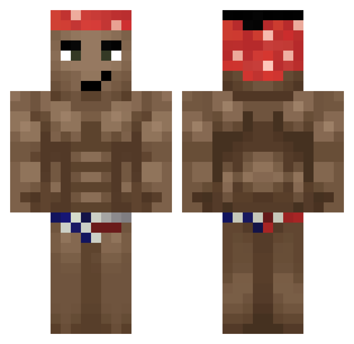 JersonDiaz Minecraft skin, front and back view