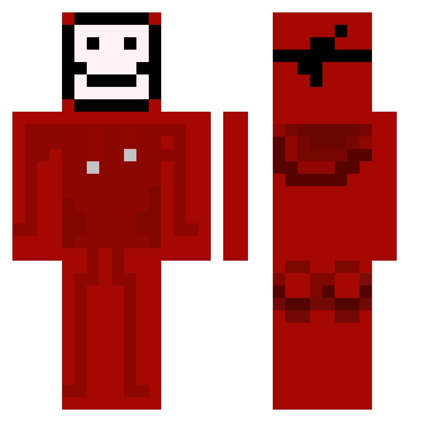 WWRobbyWW Minecraft skin, front and back view