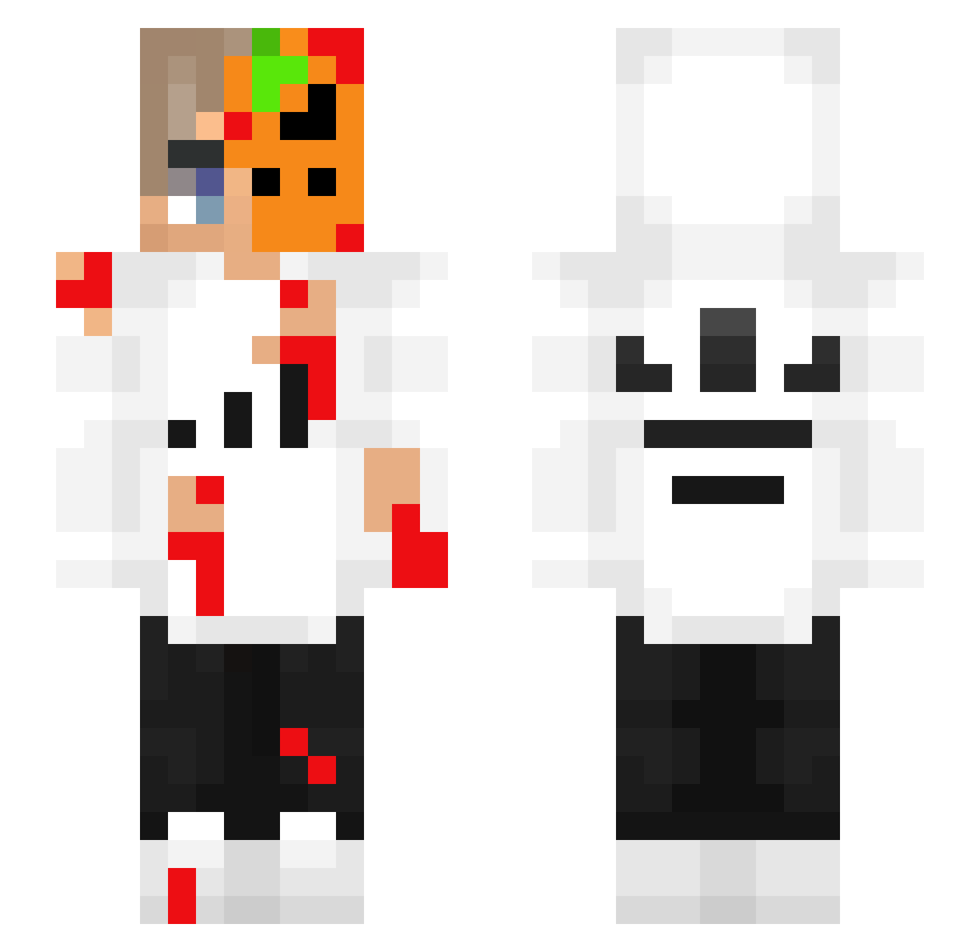 ItayH1 Minecraft skin, front and back view