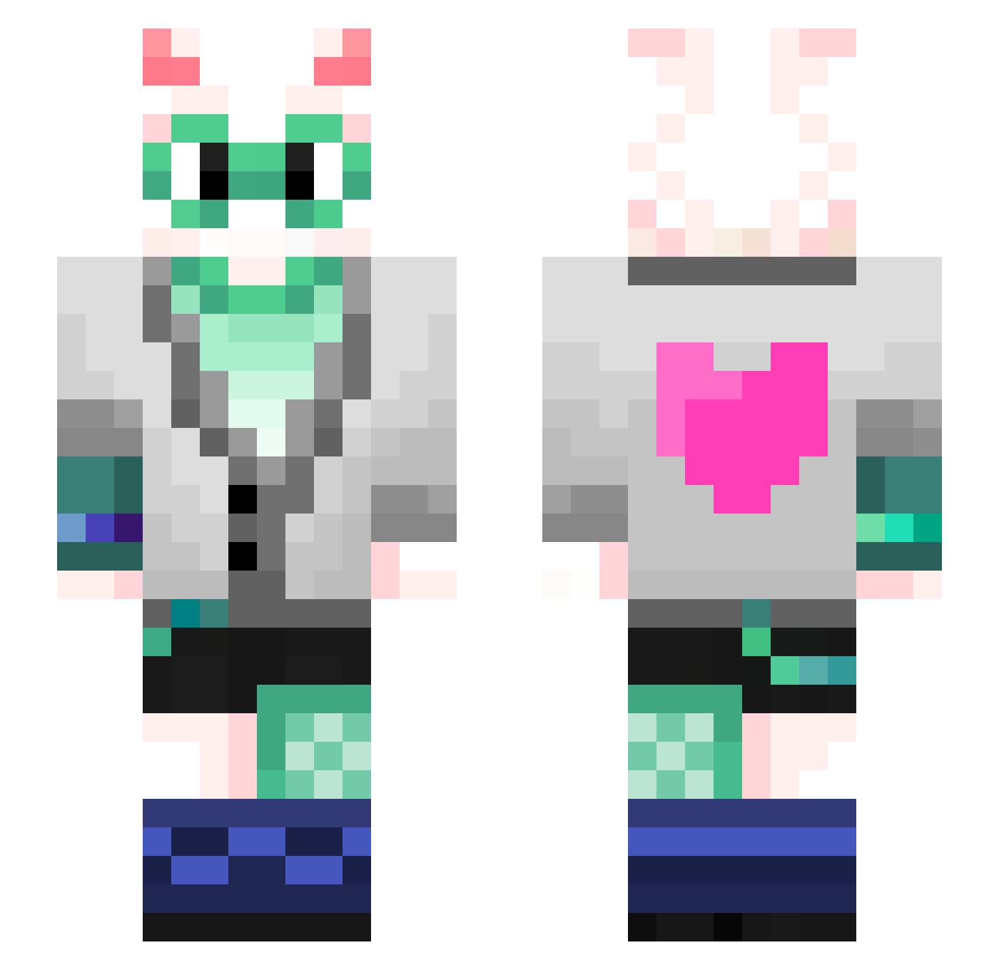 ralseyywastaken Minecraft skin, front and back view