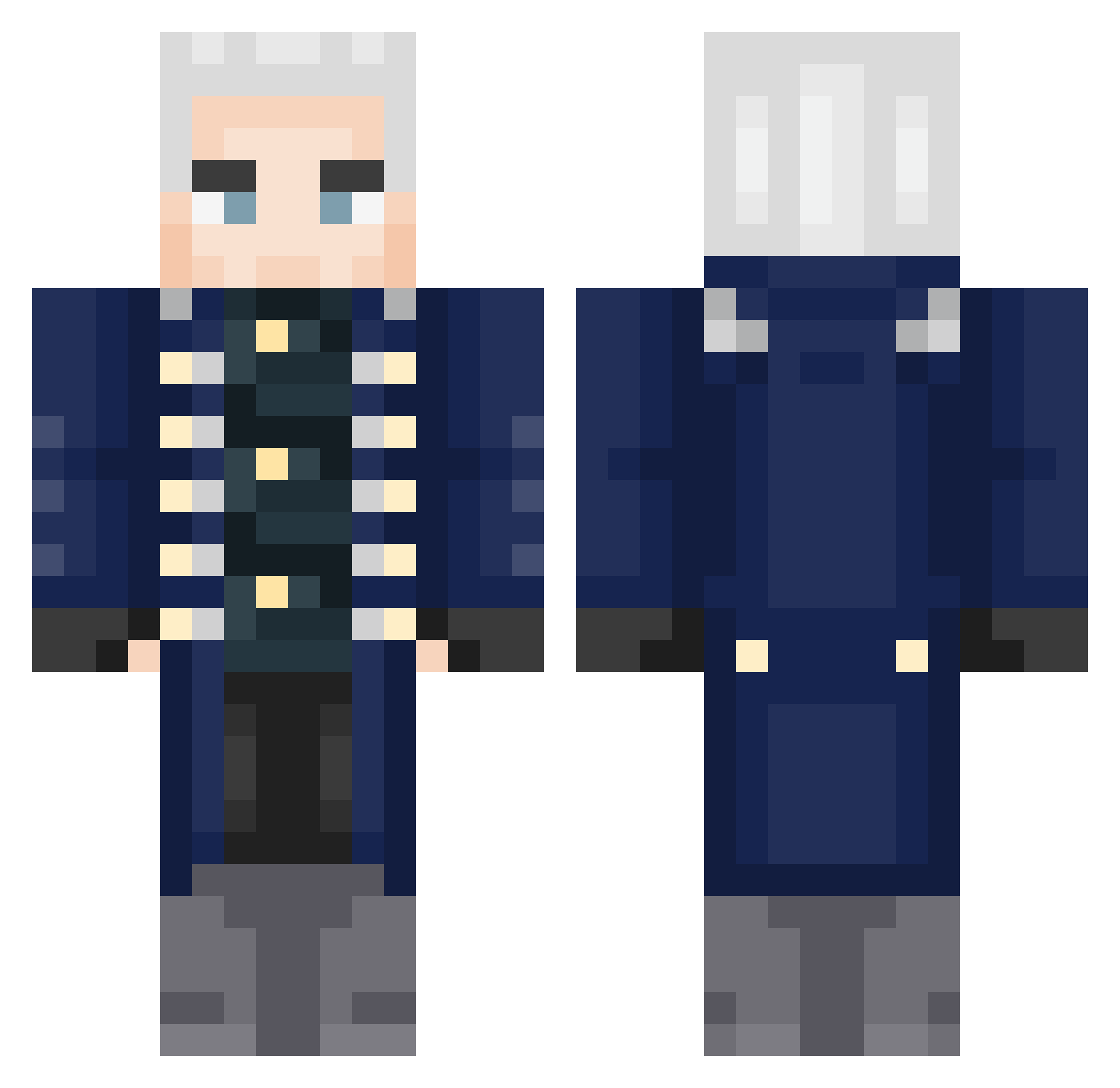Shock_wave05 Minecraft skin, front and back view