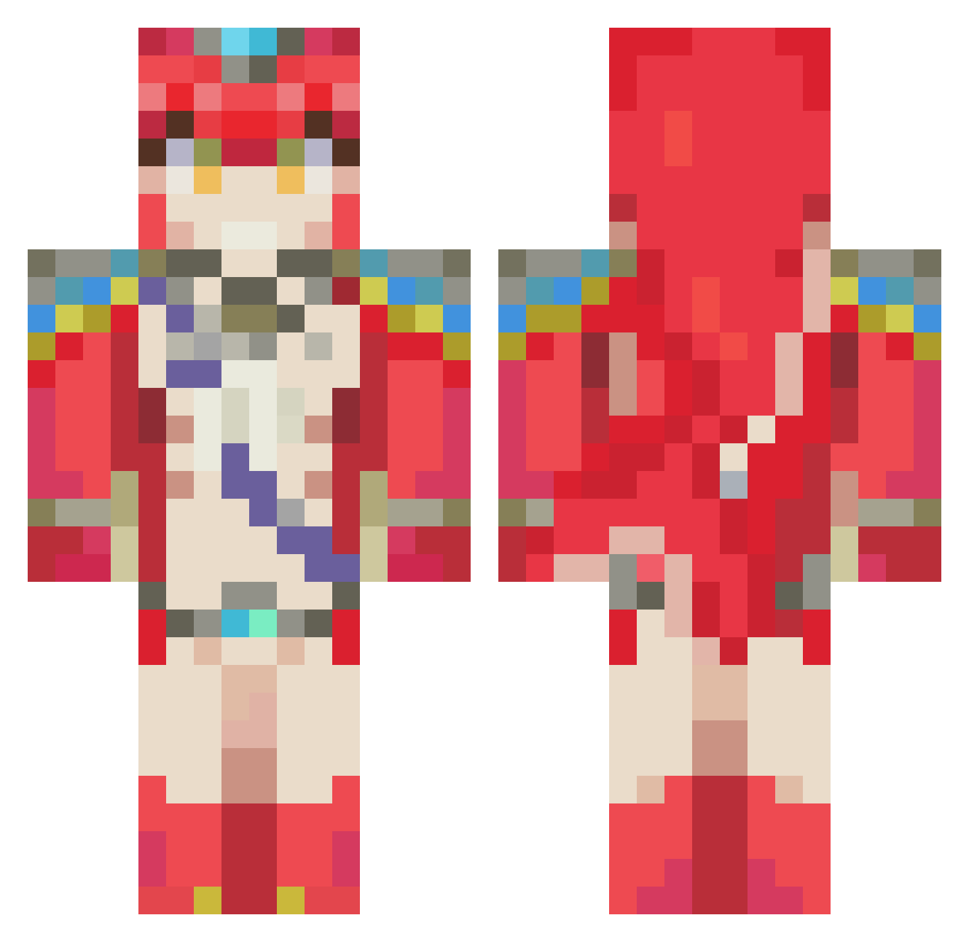 HoIlow_ Minecraft skin, front and back view