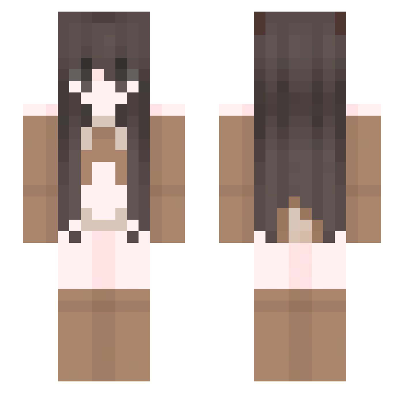 rudalph Minecraft skin, front and back view