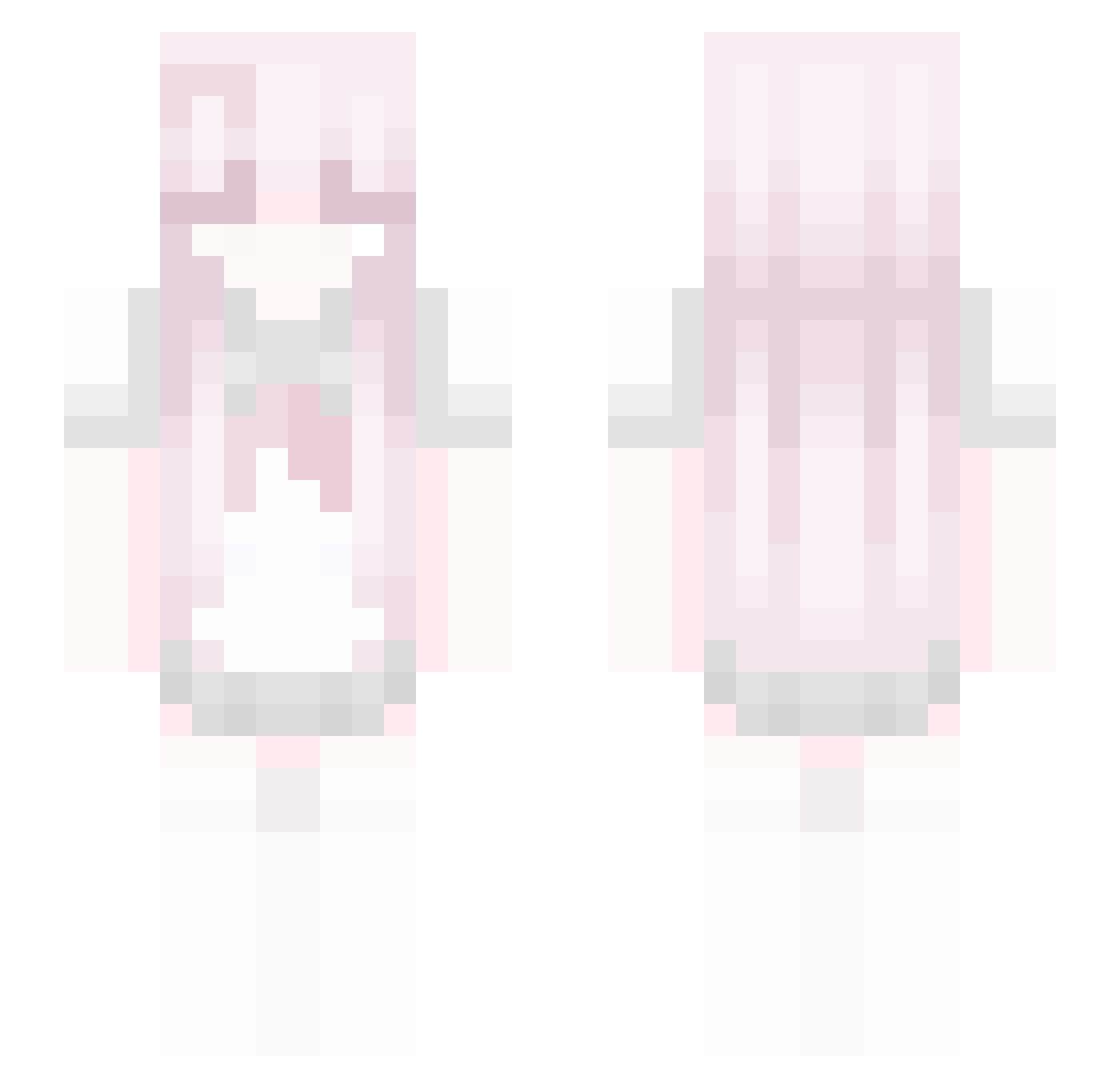 sclk Minecraft skin, front and back view