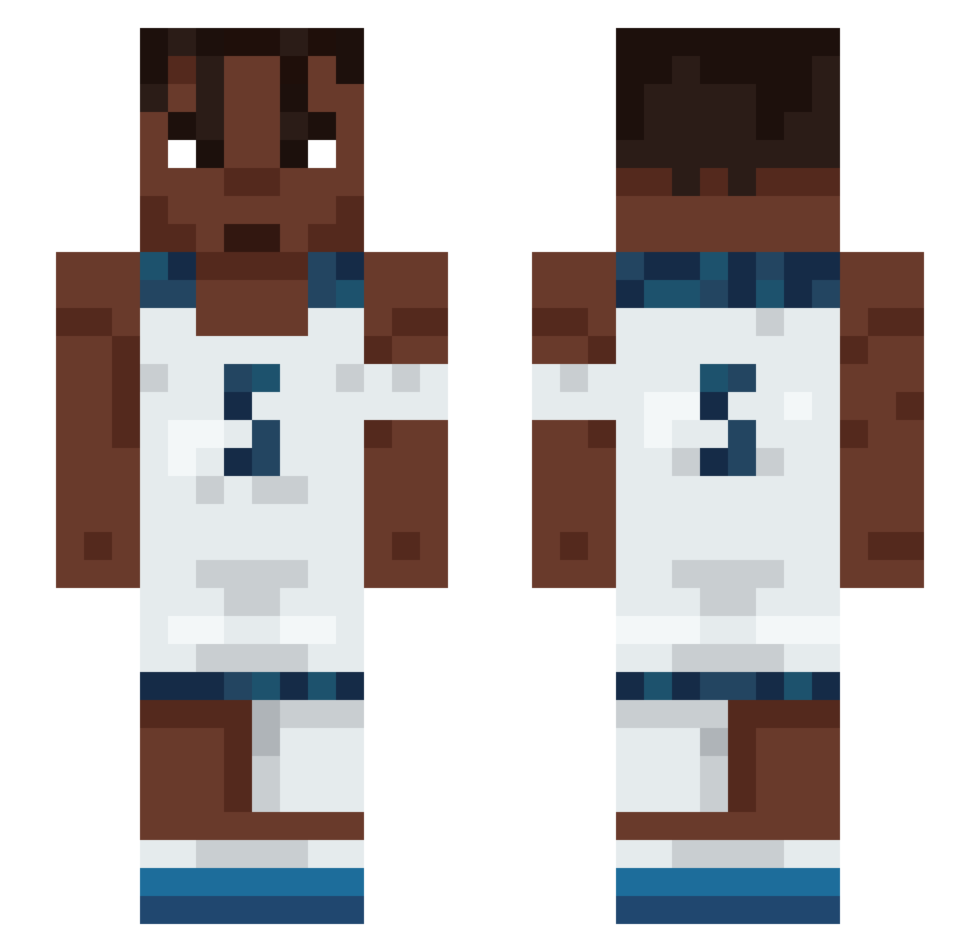 oFreddy Minecraft skin, front and back view