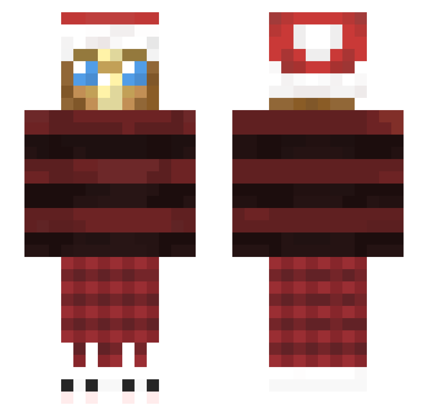 Totem_Official Minecraft skin, front and back view