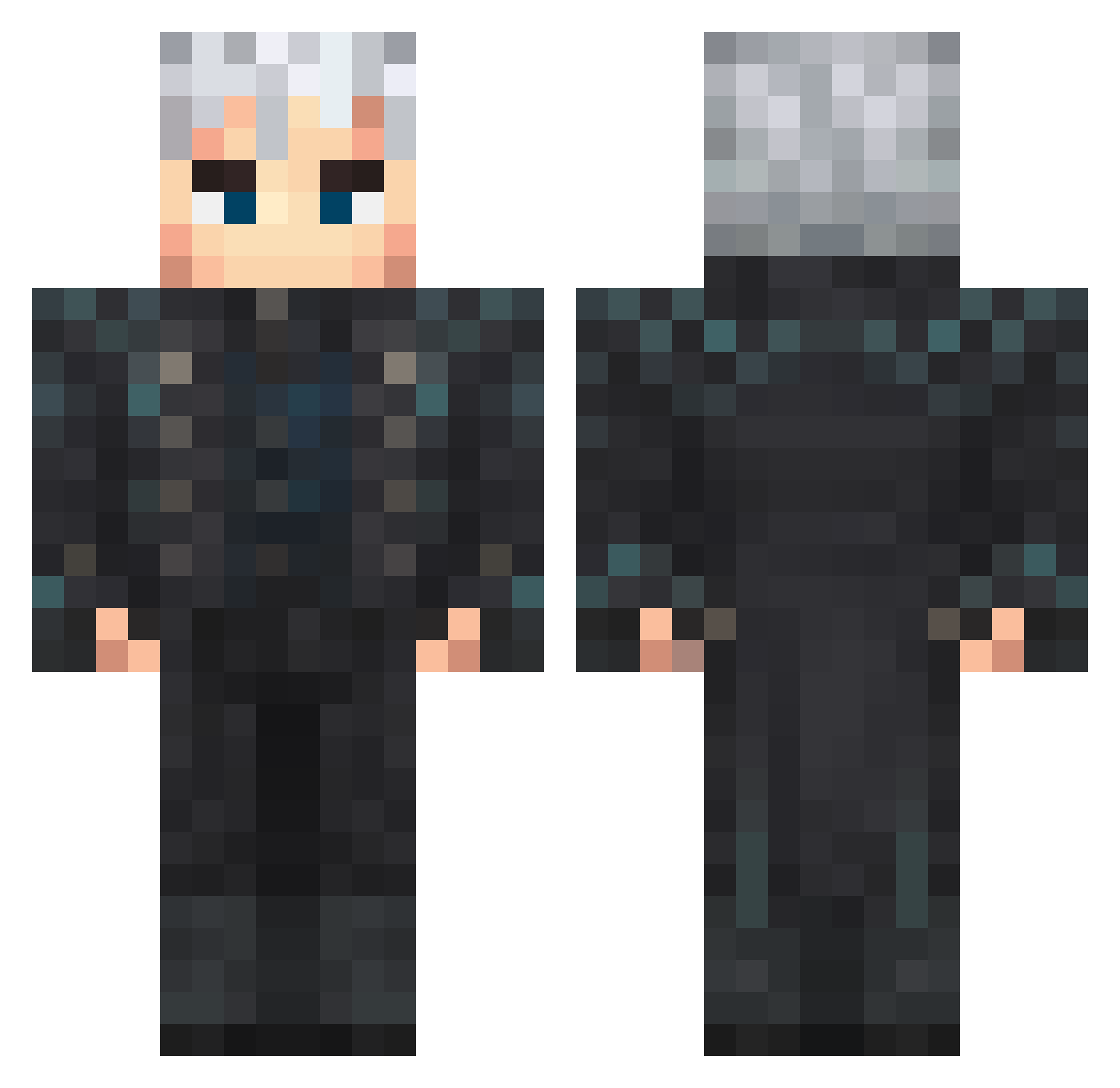 N00Btr Minecraft skin, front and back view