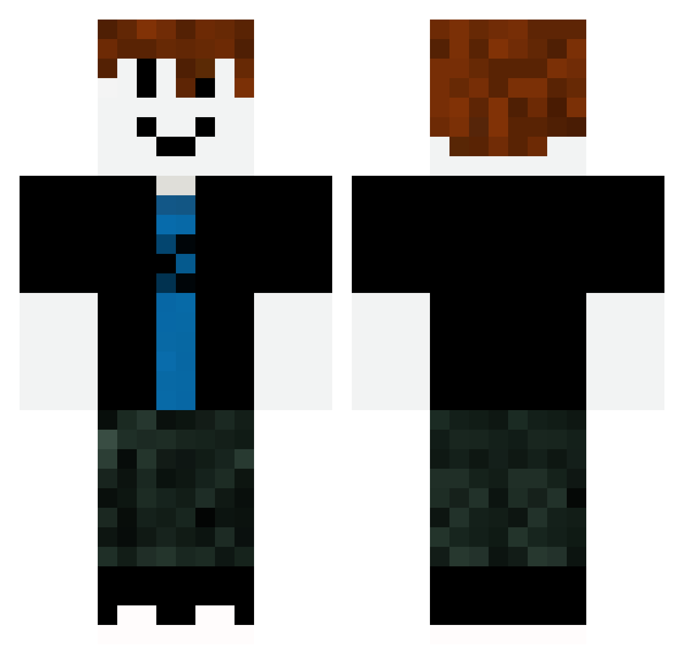 Jaworzno Minecraft skin, front and back view