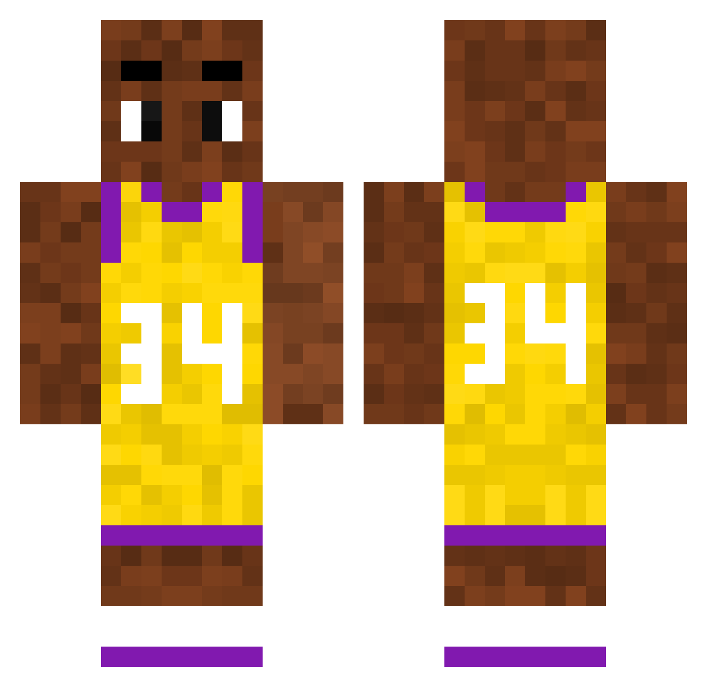 The_BigMan_34 Minecraft skin, front and back view