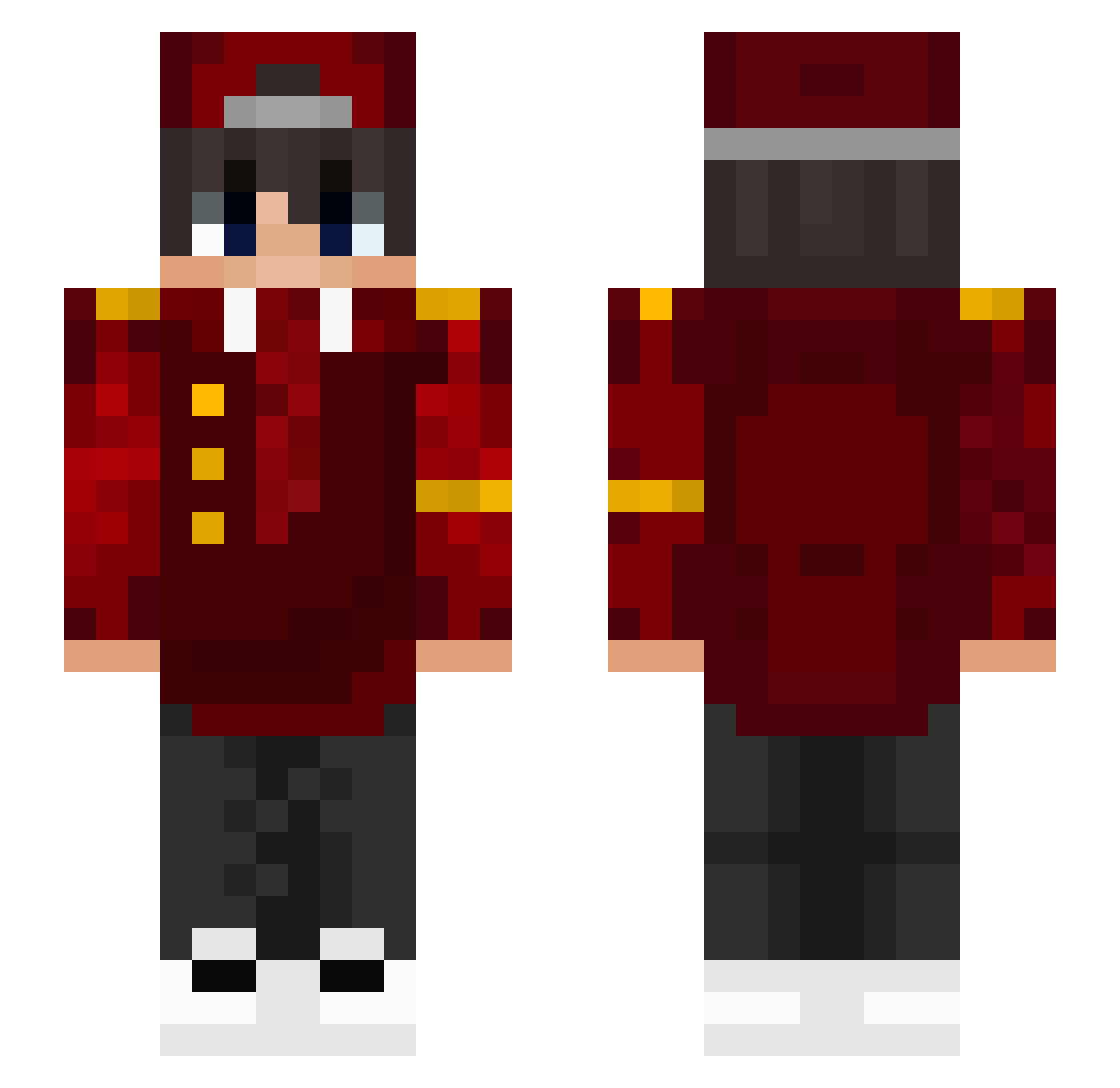 Tyg_Son1 Minecraft skin, front and back view