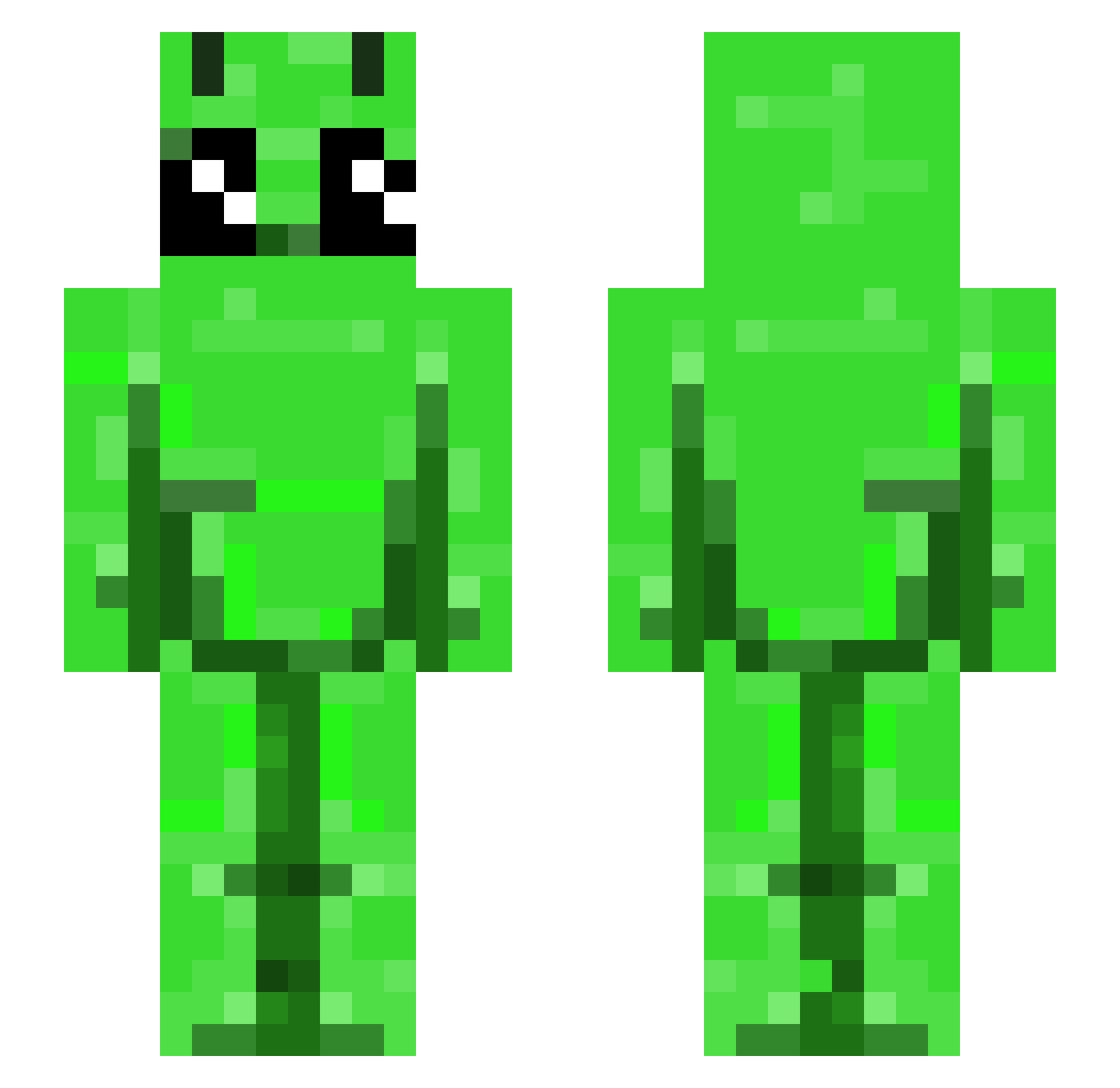 NyKyuAn Minecraft skin, front and back view