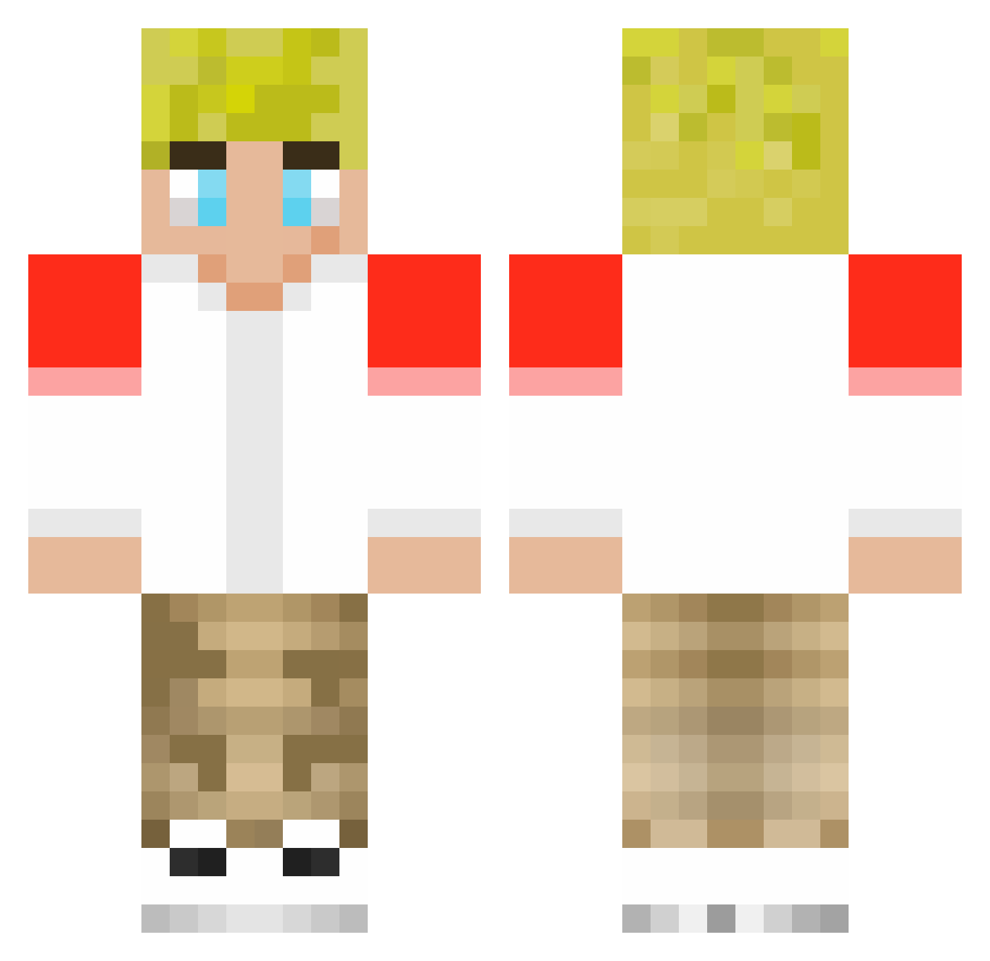 Tommyinnit123458 Minecraft skin, front and back view