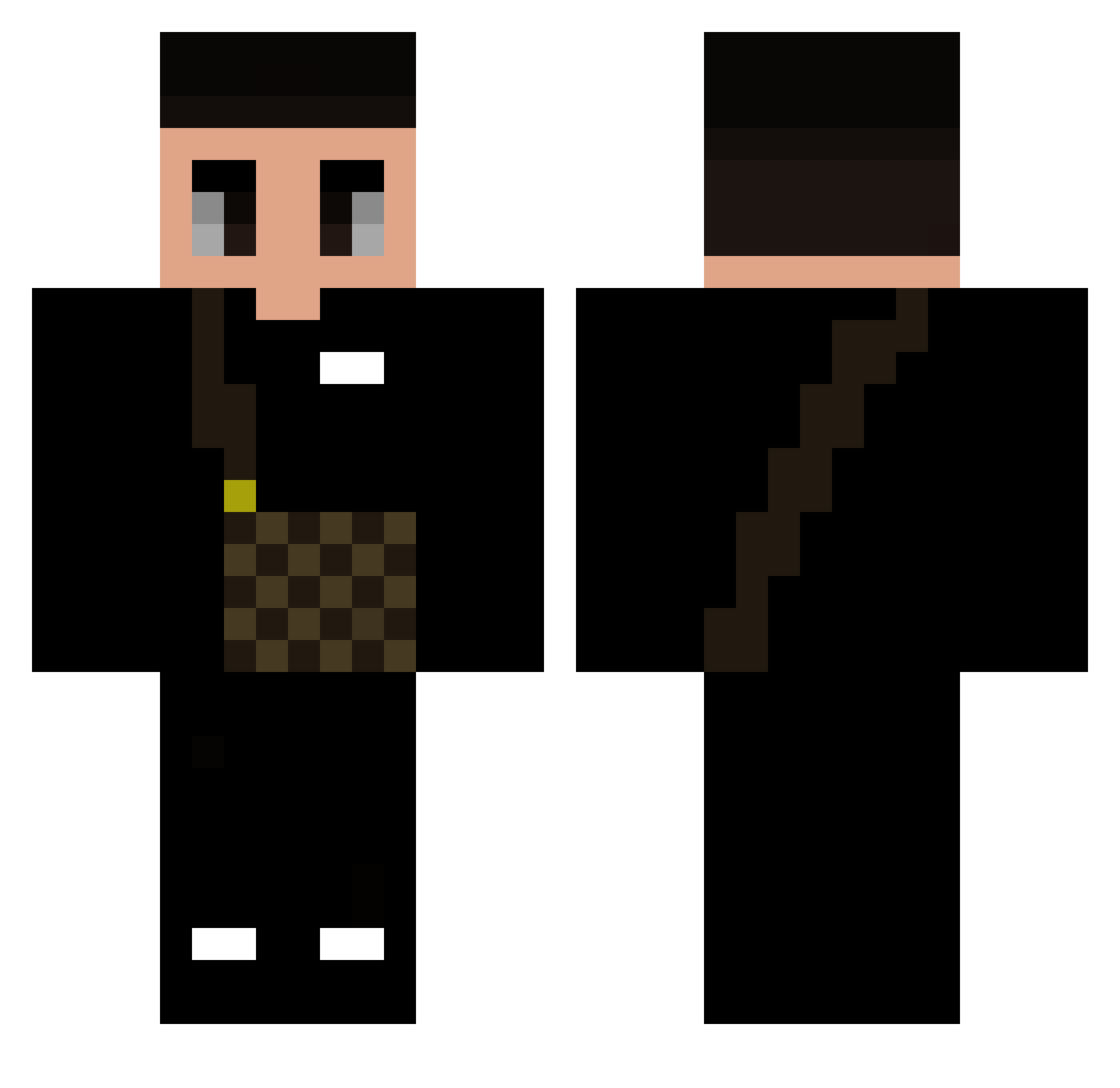 KARISME Minecraft skin, front and back view